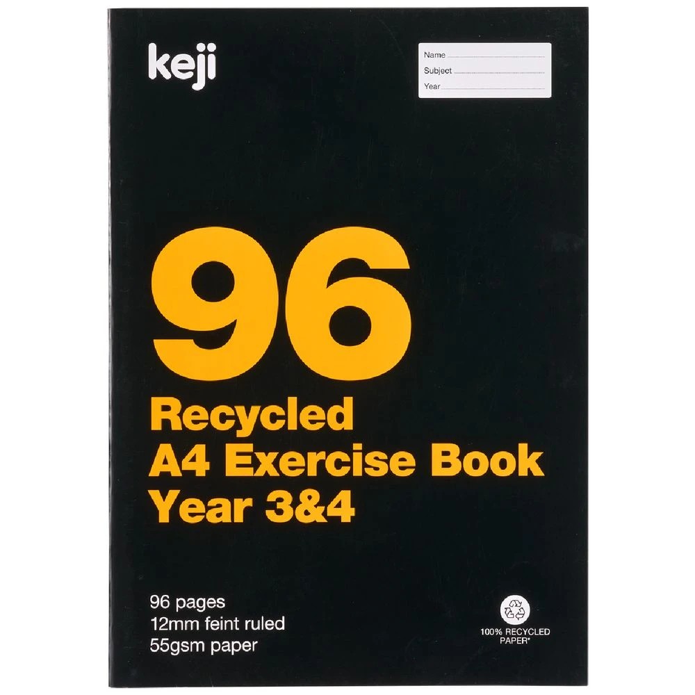 3 Keji A4 55gsm 12mm Ruled Exercise Book Year 3/4 QLD 96 Page, 3 of 3