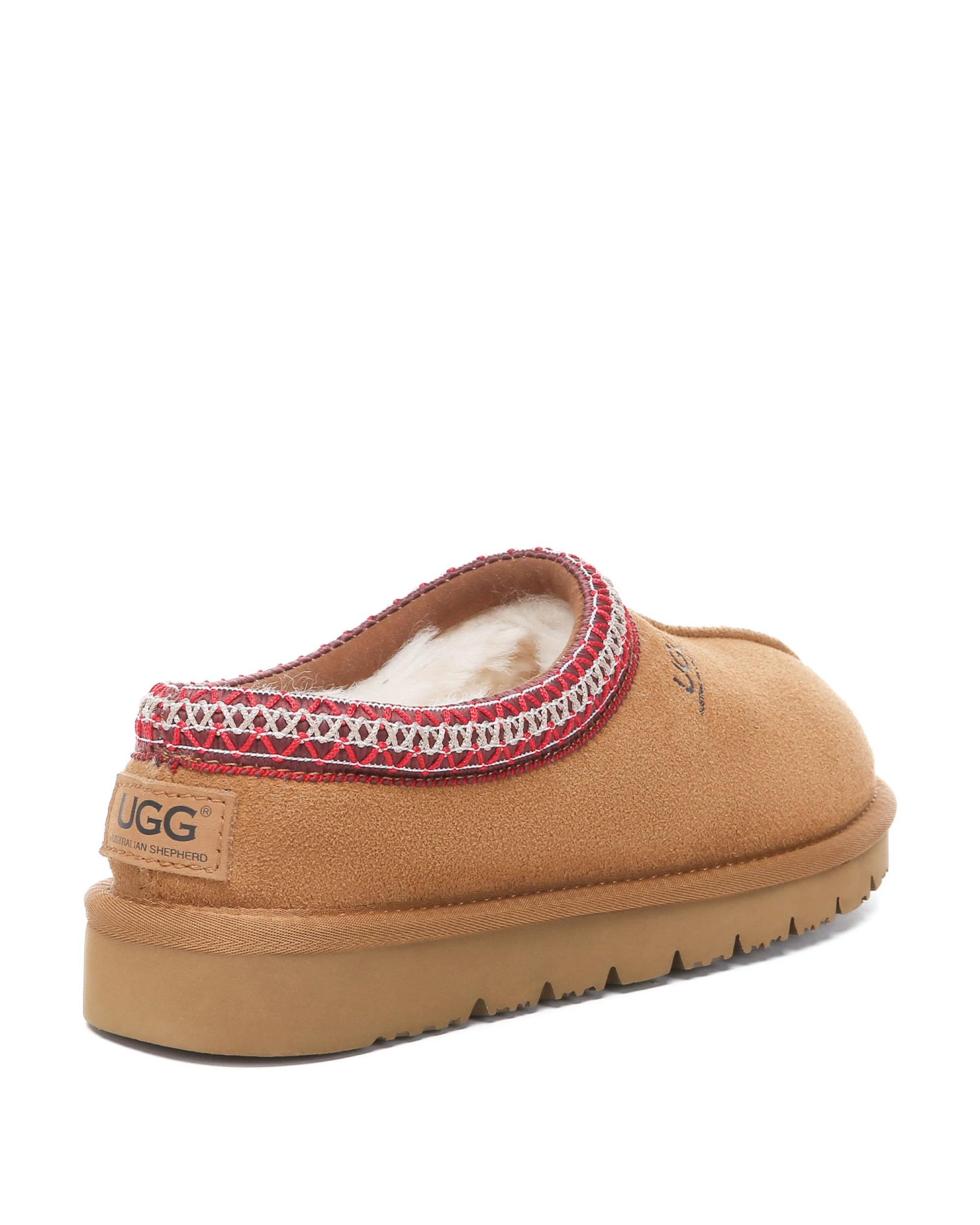3 Australian Shepherd UGG Unisex Hippie Slippers CHESTNUT/RED, 3 of 5