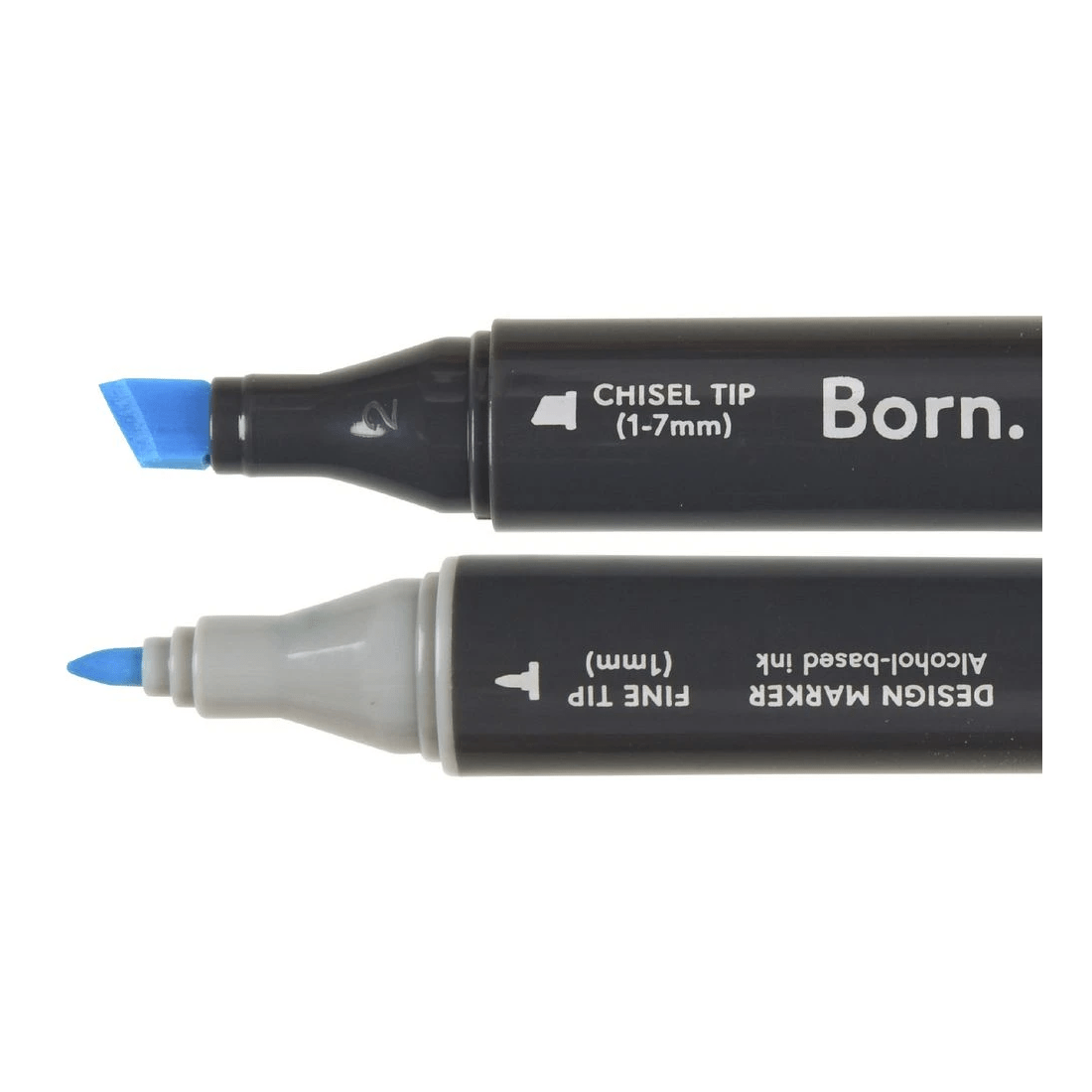 2 Born Professional Dual-Tip Artist Marker Pastel Blue B289, 2 of 4