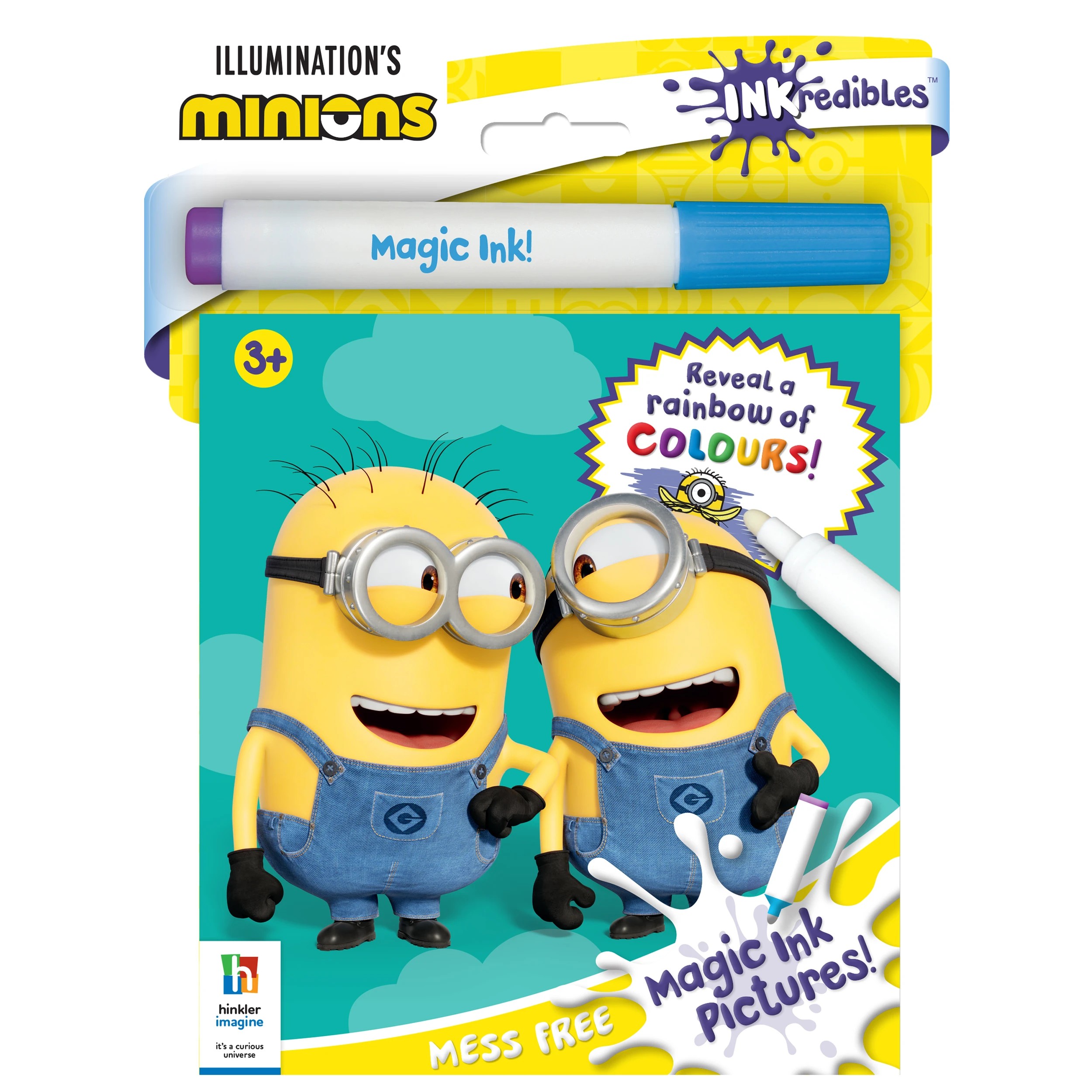 1 Illumination's Inkredibles Minions Magic Ink Pictures! - Book, 1 of 5