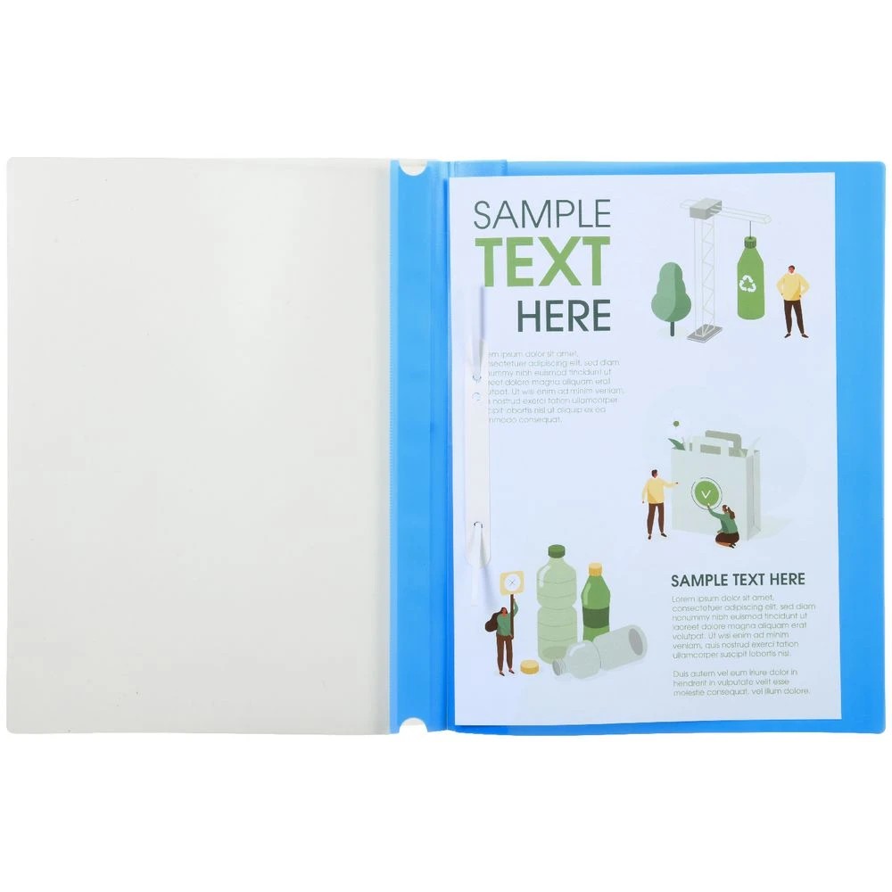 3 J.Burrows A4 Flat File Light Blue, 3 of 3