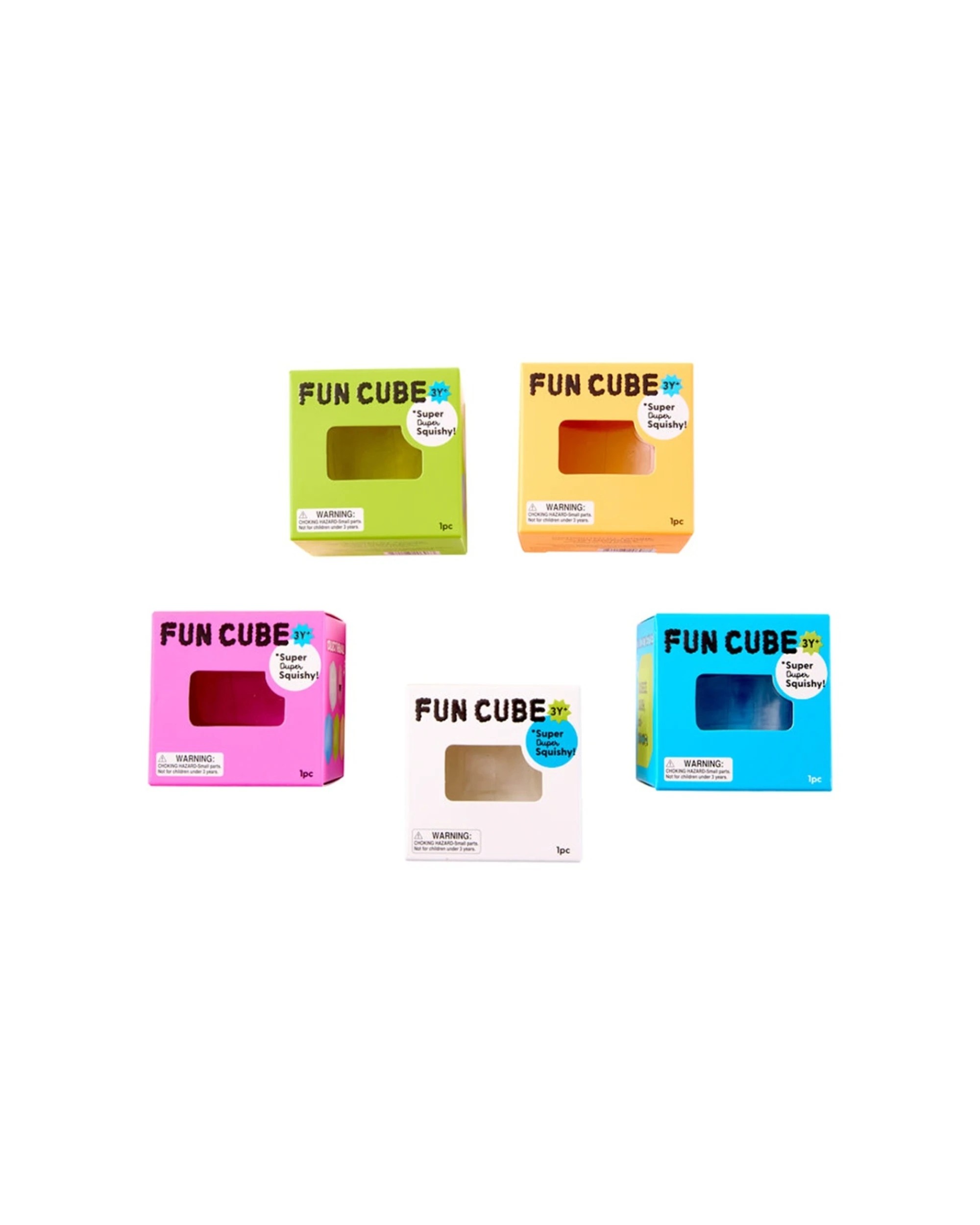 3 J'Adore Fun Cube Squishy Sensory Stress Relief Toy Relaxing Playtime Soft Foam Stress Toy - Multi, 3 of 3