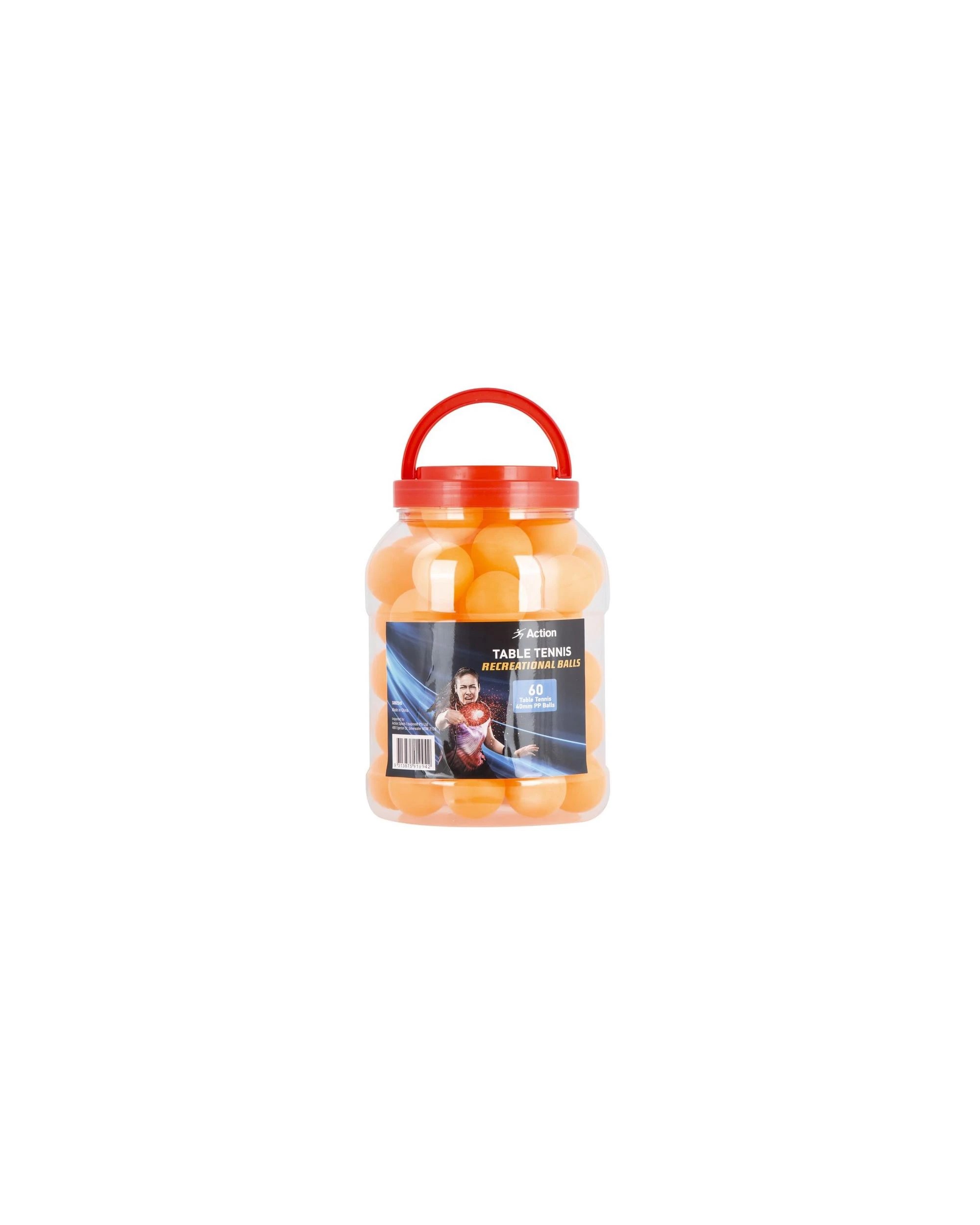 2 Action Sports 240 Ping Pong Table Tennis Balls (4 Tubs of 60) - Orange, 2 of 8