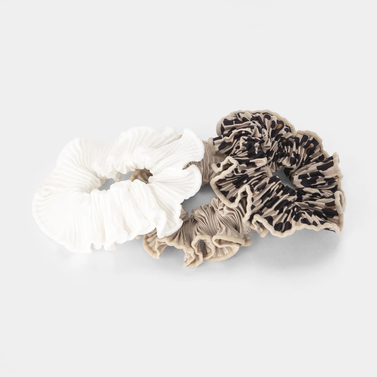 3 3 Pack Crinkle Hair Scrunchies, 3 of 5