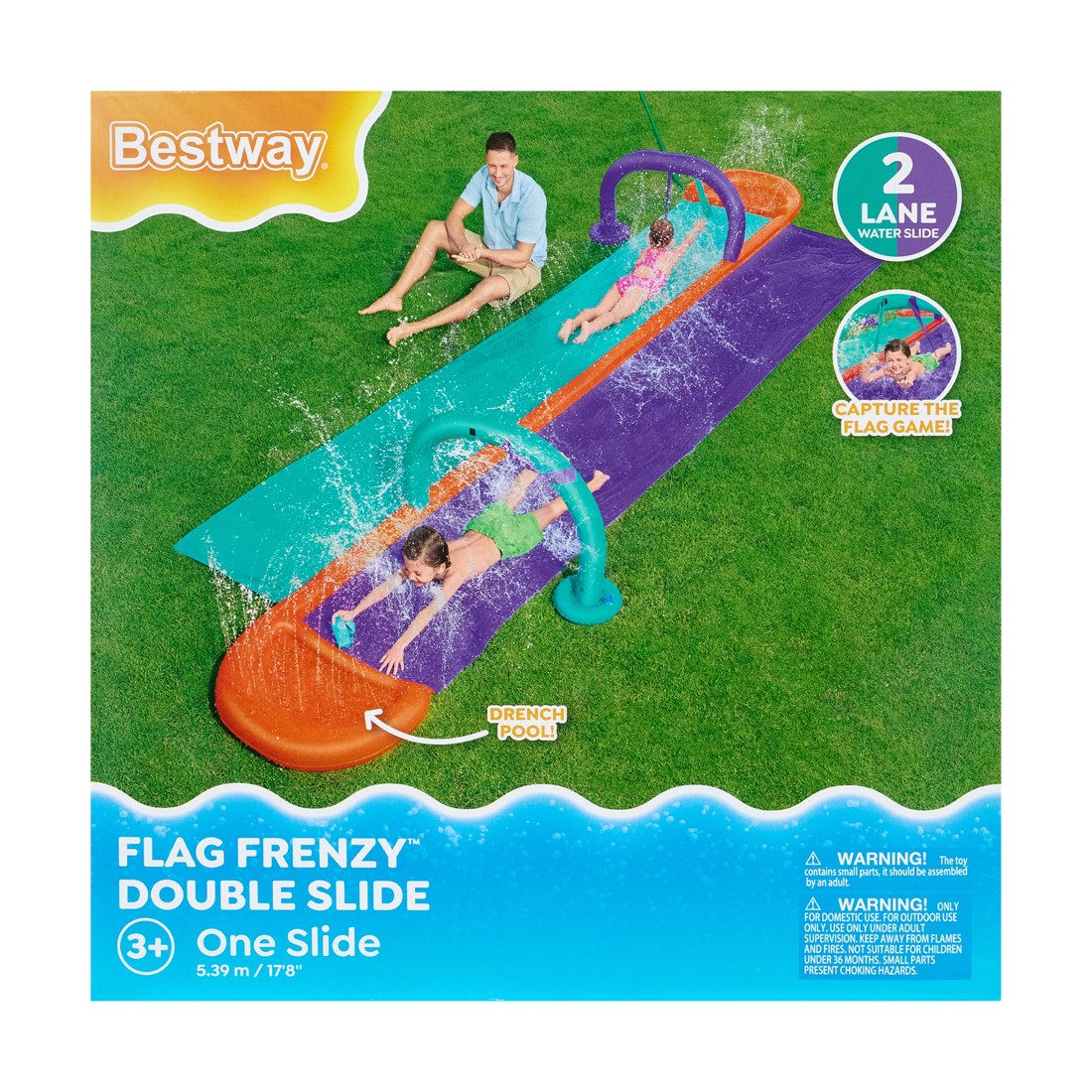 1 Bestway Flag Frenzy Double Slide, 1 of 11