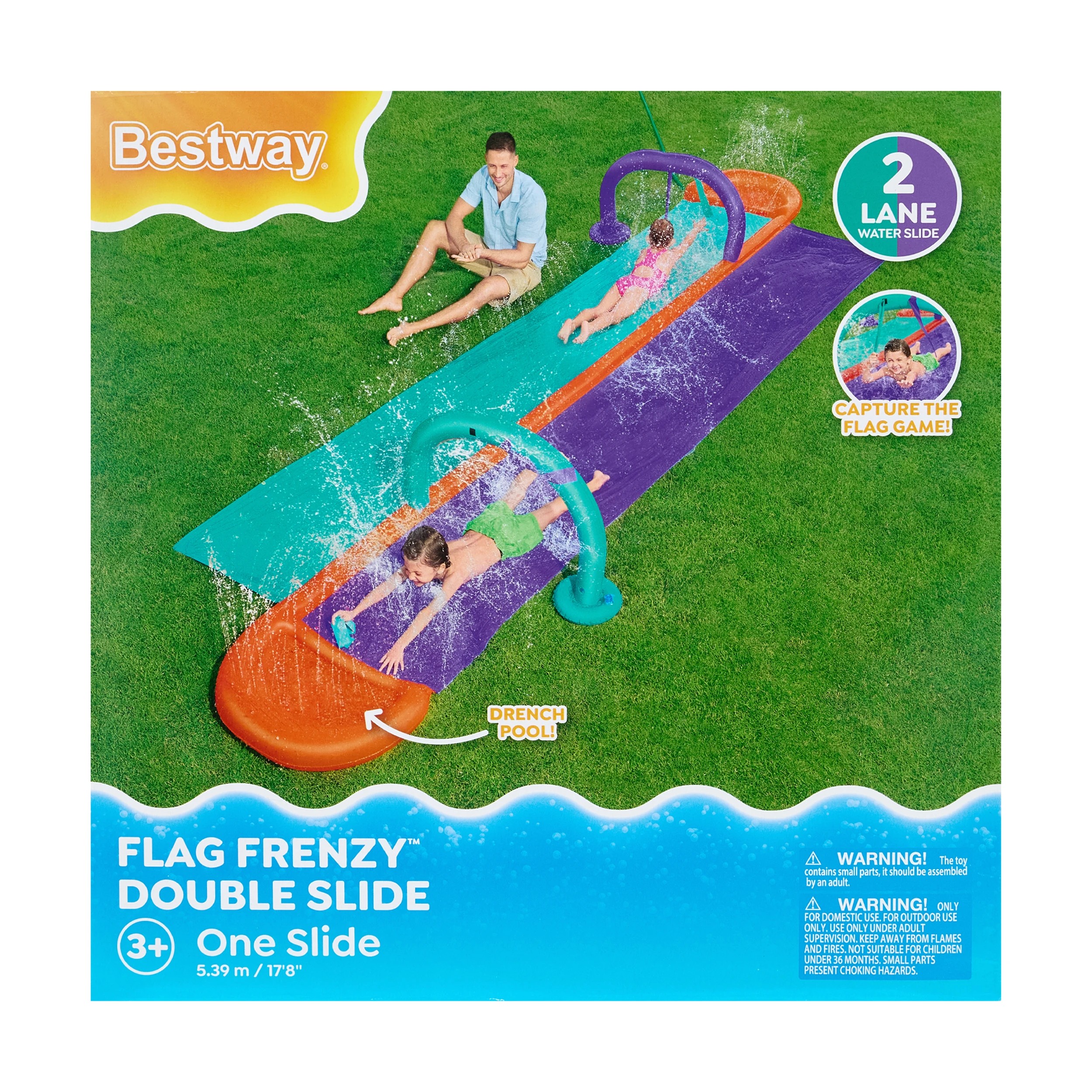 1 Bestway Flag Frenzy Double Slide, 1 of 10