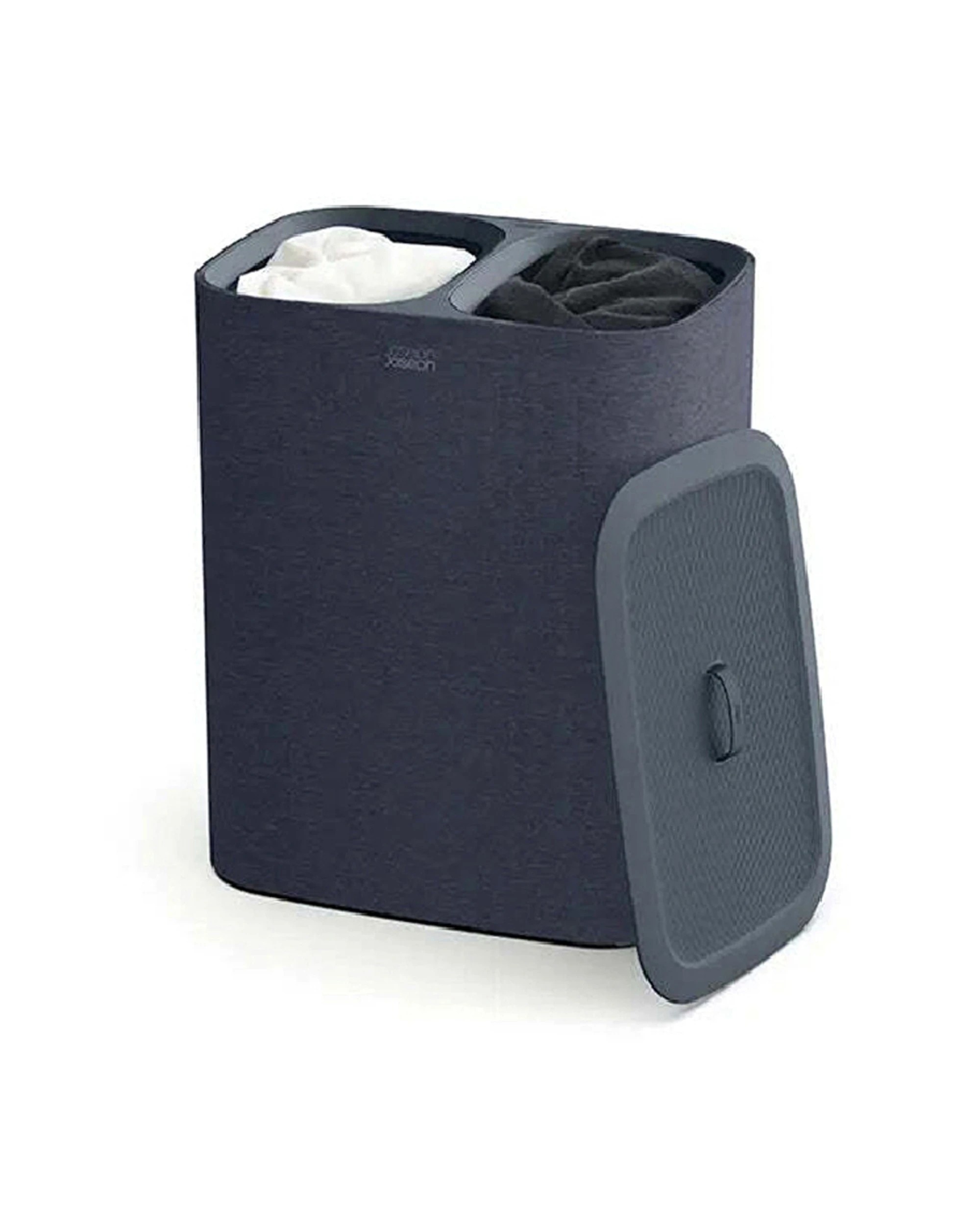 4 Joseph Joseph 90L Tota Laundry Separation Basket Dual Compartments Tote Bag Carbon - Black, 4 of 7