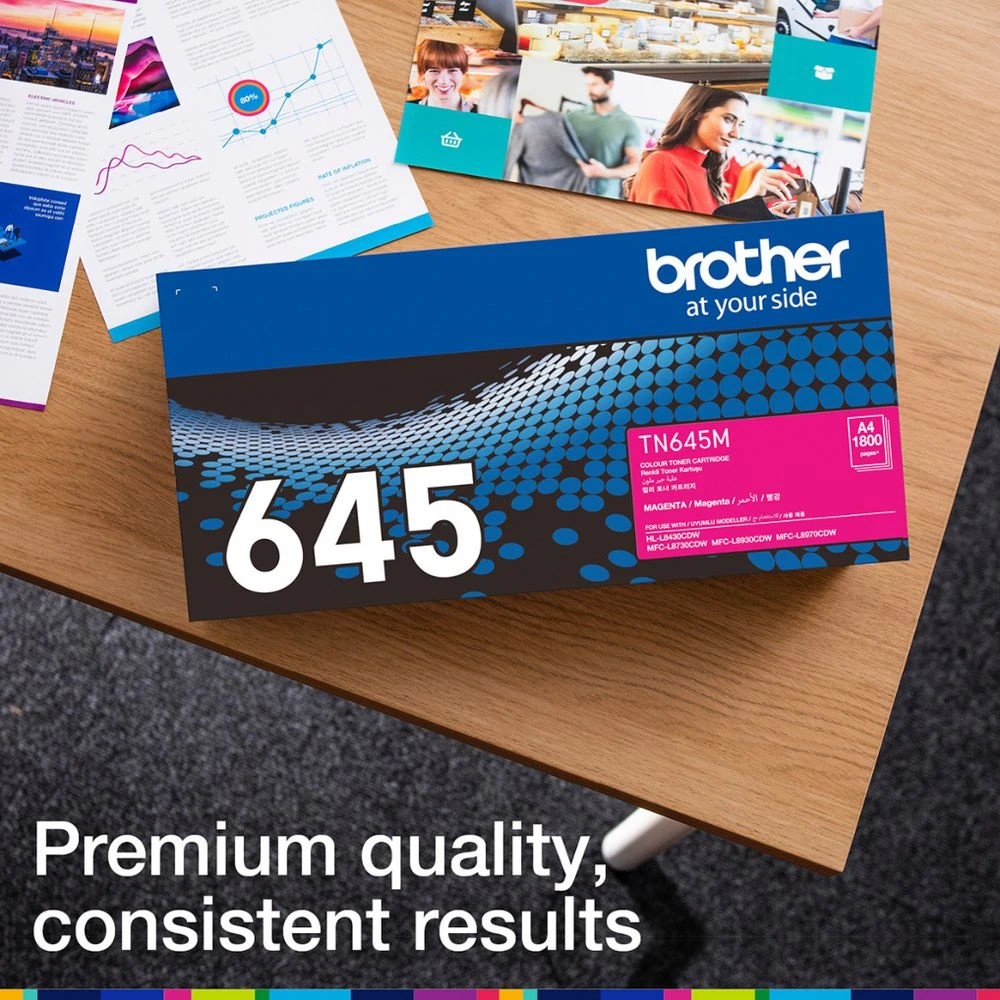 2 Brother TN645M Magenta Toner, 2 of 5