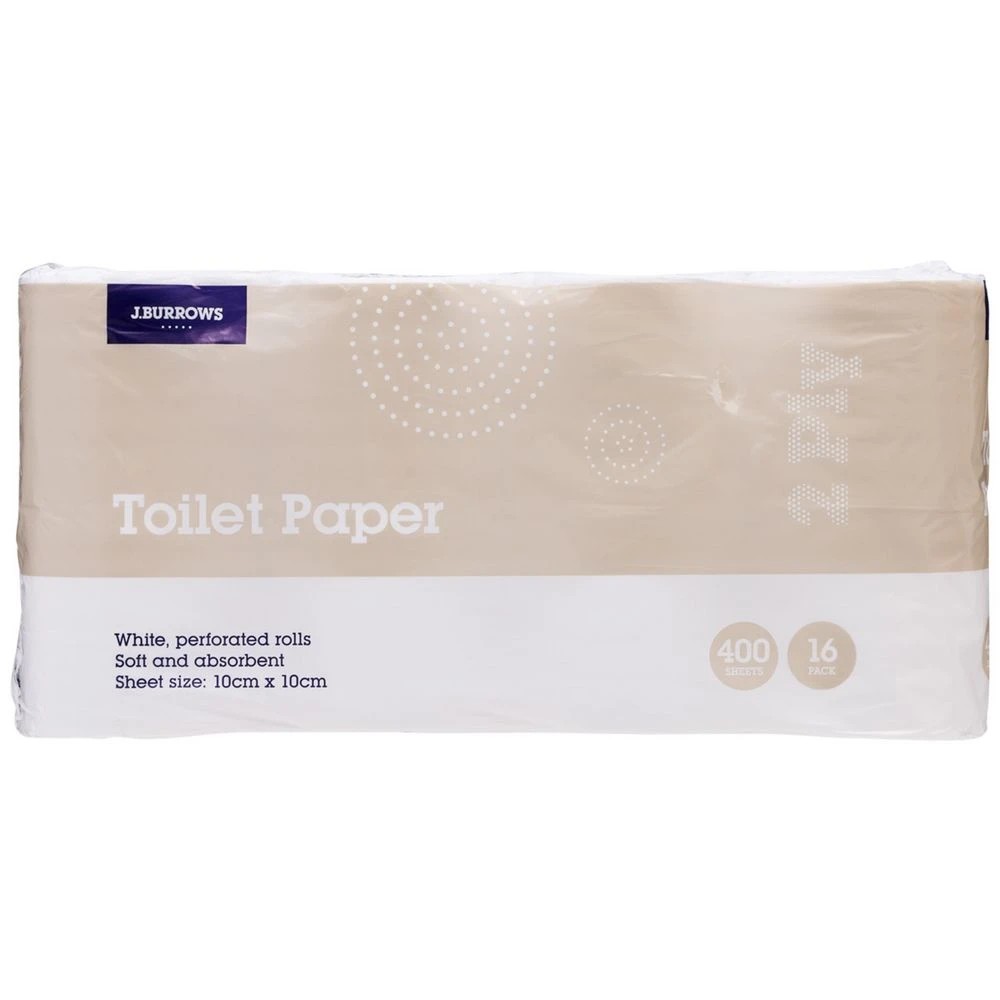 3 J.Burrows 2 Ply Toilet Paper 16 Pack, 3 of 3