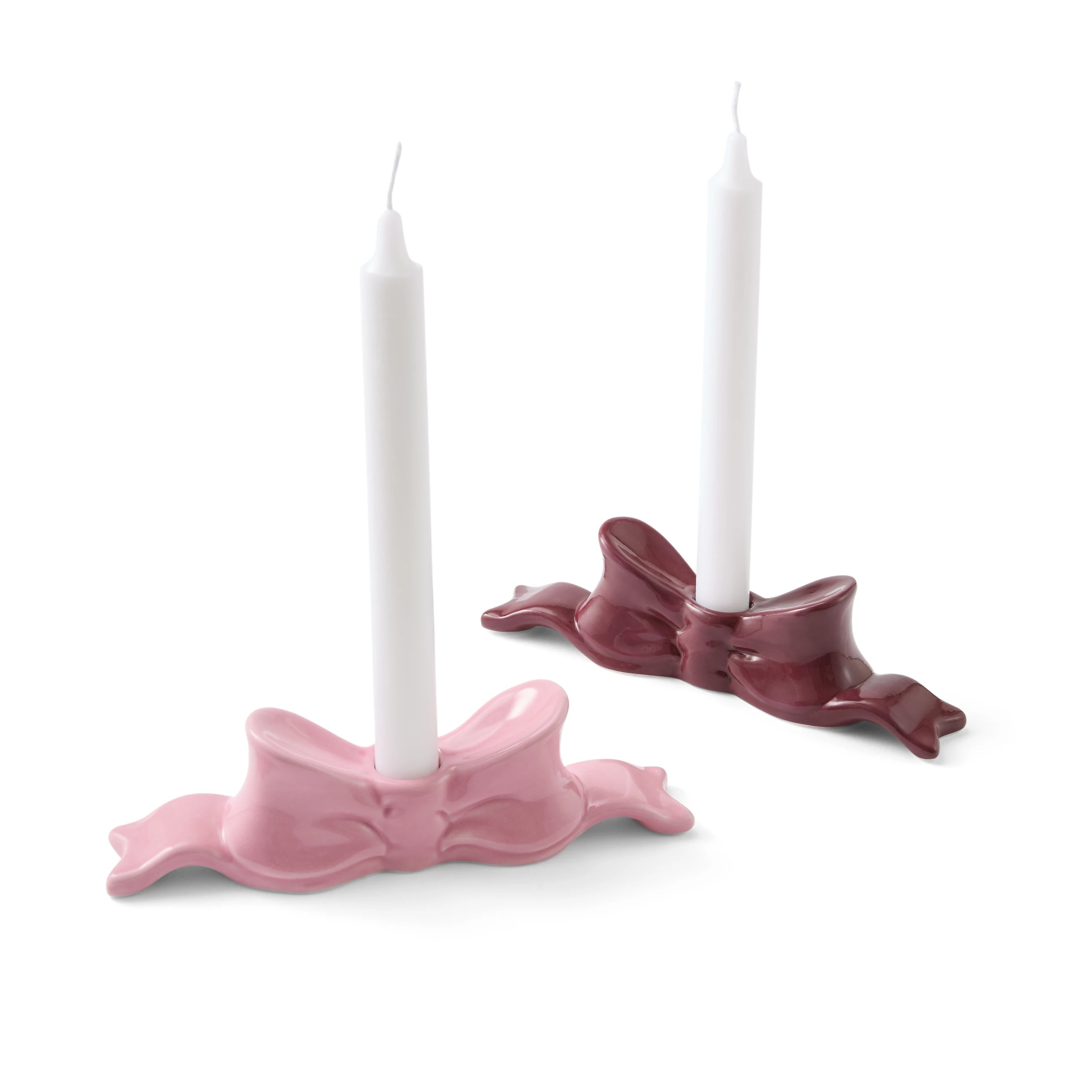 1 Christmas Bow Taper Candle Holders, 1 of 8