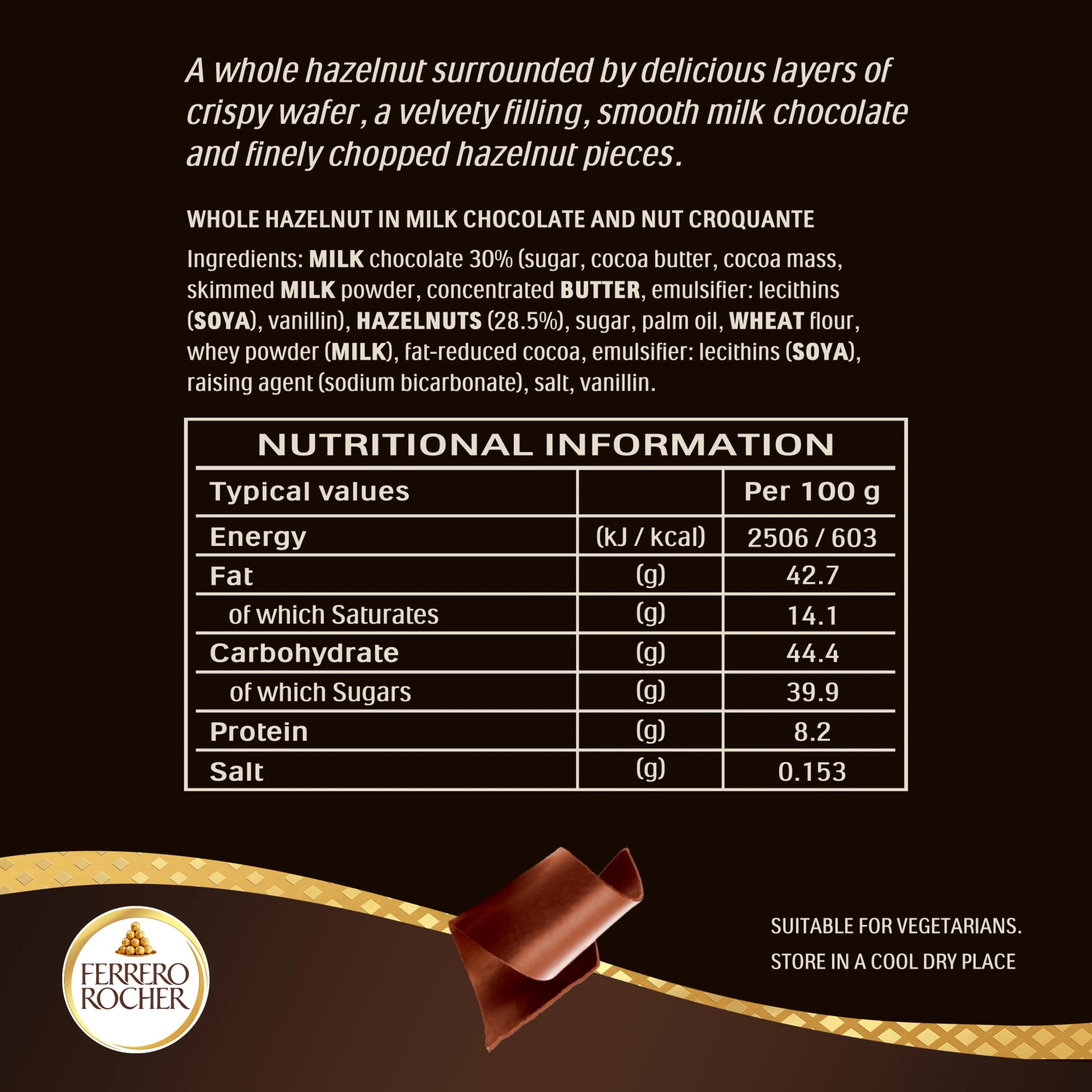 9 16 Pack Ferrero Rocher Chocolate Gift Box 200g, 9 of 9