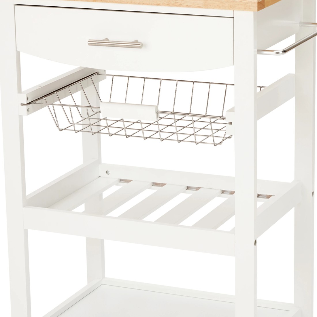 4 White Kitchen Trolley, 4 of 10