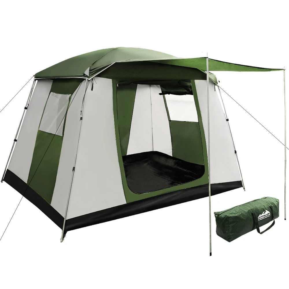 1 Weisshorn Family Camping Tent 6 Person Hiking Beach Tents Dome Shelter - Multi, 1 of 6
