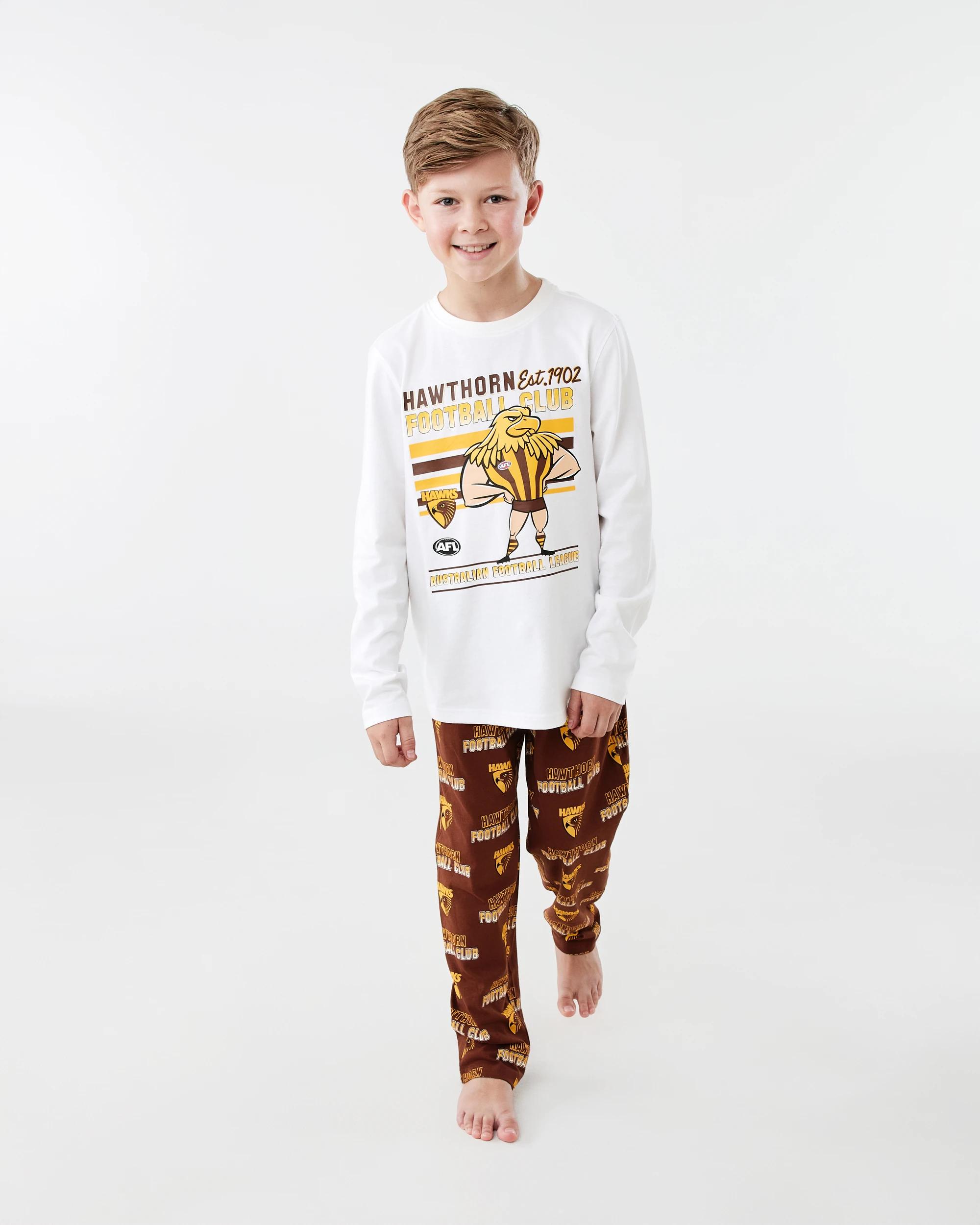 1 Official AFL Kids Pyjama Set Hawthorn, 1 of 6