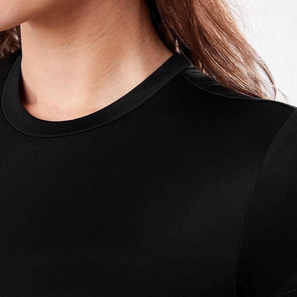 6 Short Sleeve Luxe T-shirt Black, 6 of 6