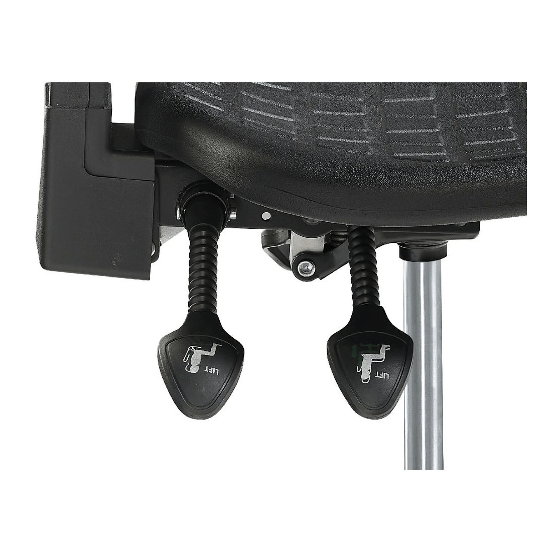 7 Pago Poly Ergonomic Drafting Chair Black, 7 of 9