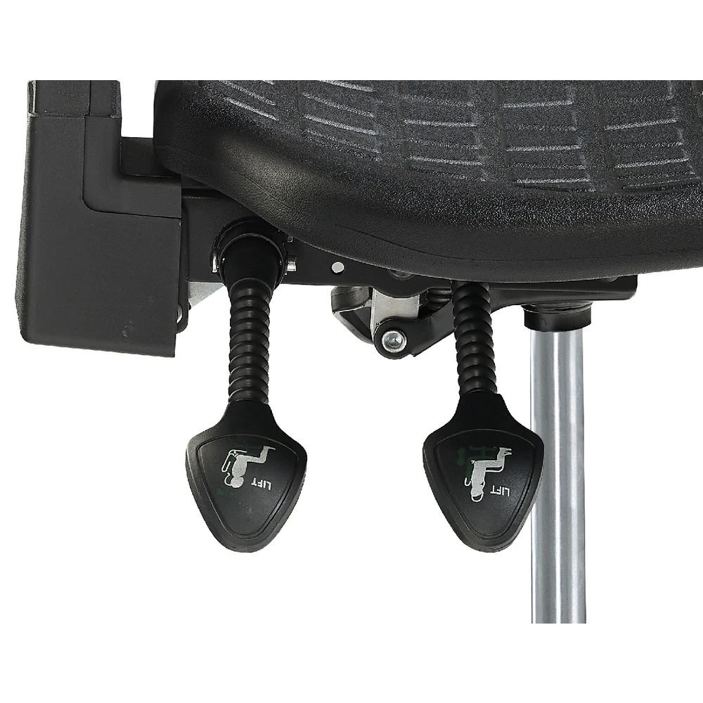 7 Pago Poly Ergonomic Drafting Chair Black Drafting Chairs, 7 of 9