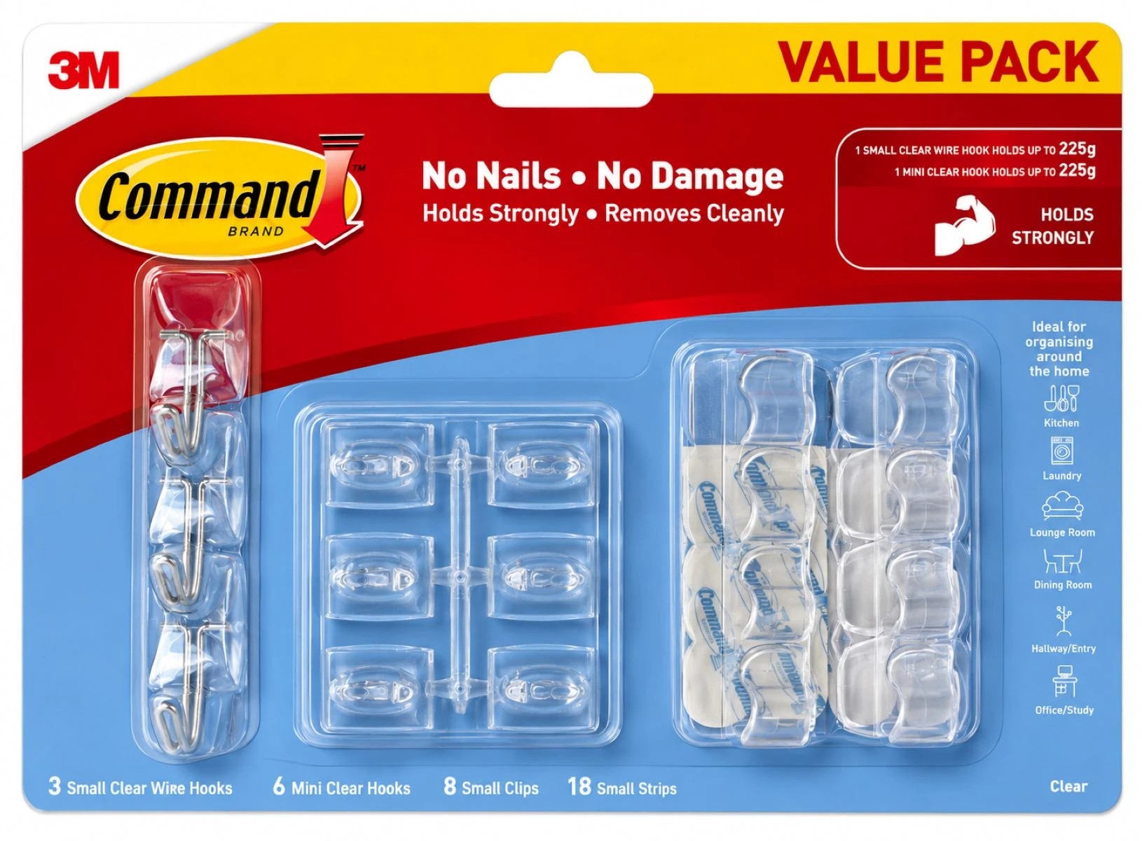 1 17 Pack 3M Command Mixed Hooks Value Pack, 1 of 2