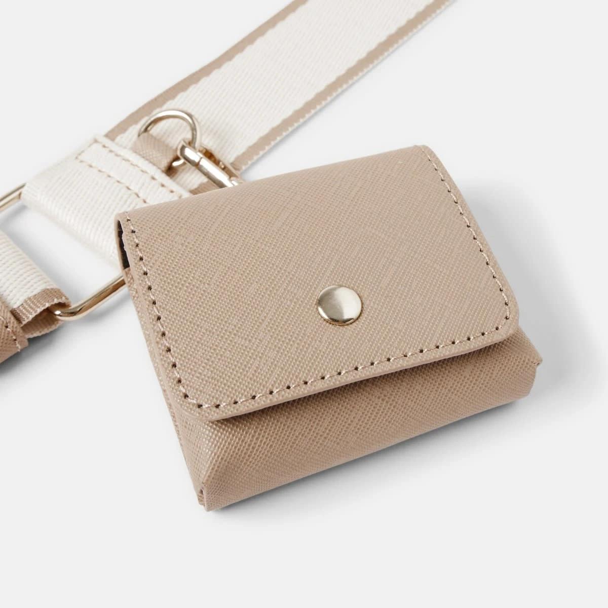 5 Double Zip Crossbody Bag BEIGE VANILLA, 5 of 8