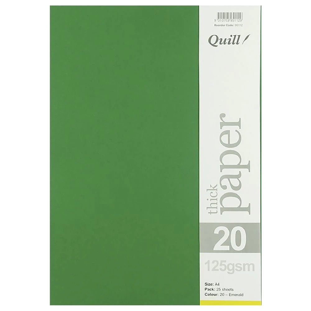3 Quill A4 125gsm Paper Emerald 25 Pack, 3 of 4