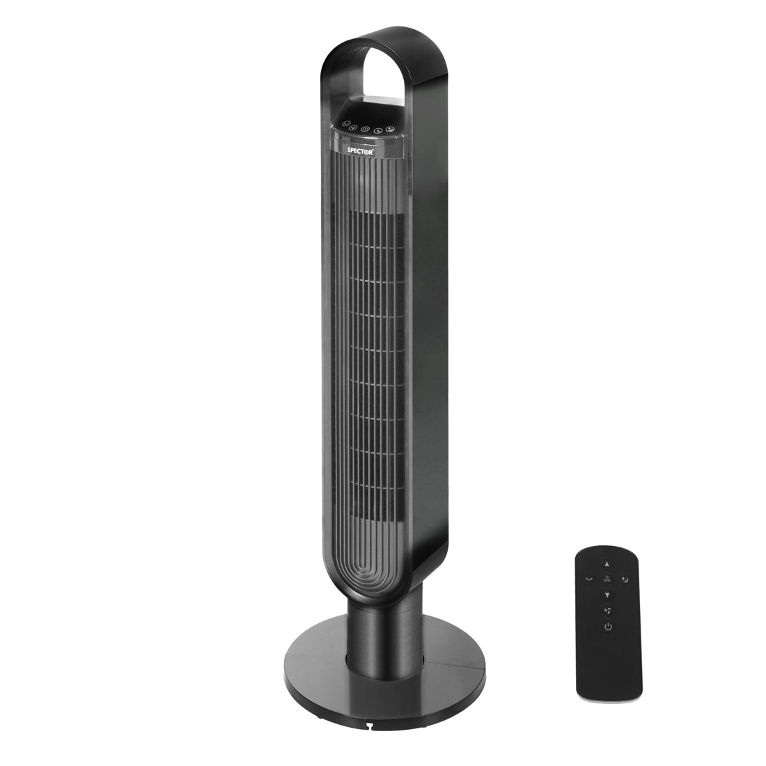 1 Spector Portable Bladeless Tower Fan 100cm Oscillating Remote Control LED Touch, 1 of 6