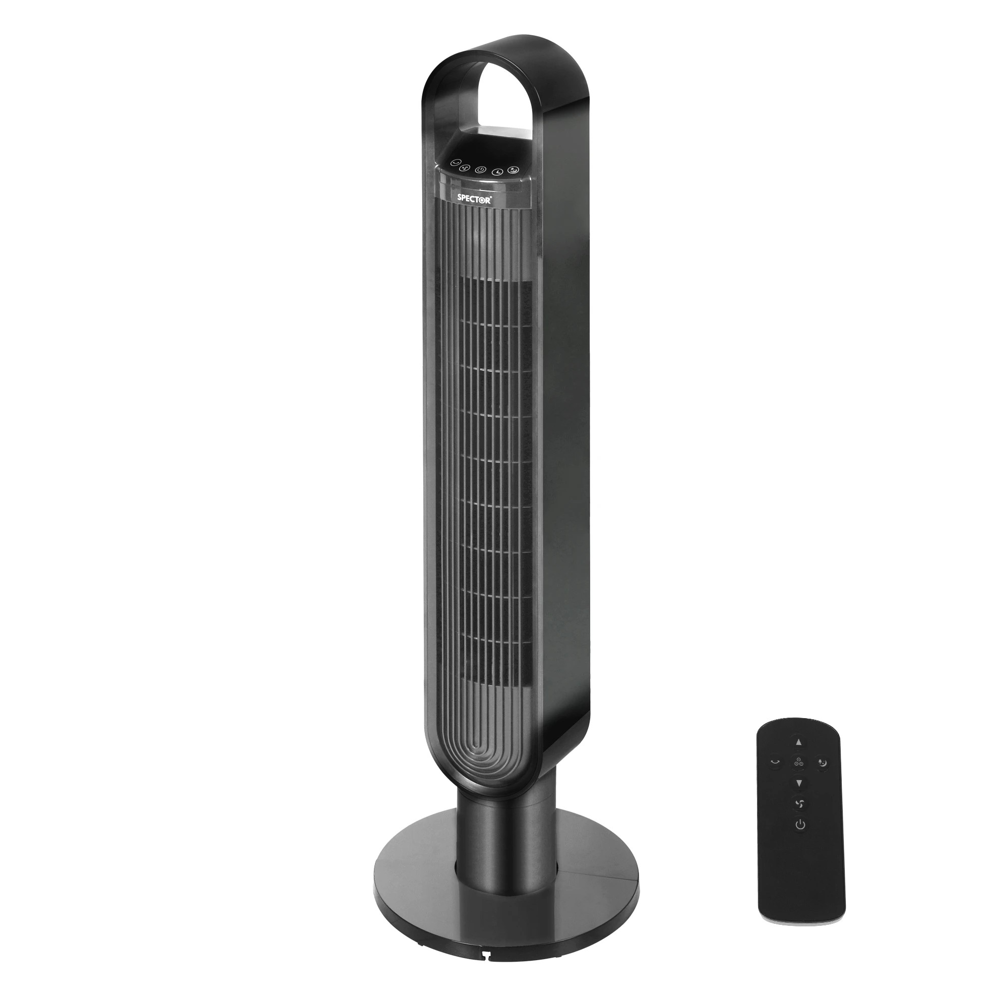1 Spector Portable Bladeless Tower Fan 100cm Oscillating Remote Control LED Touch, 1 of 6