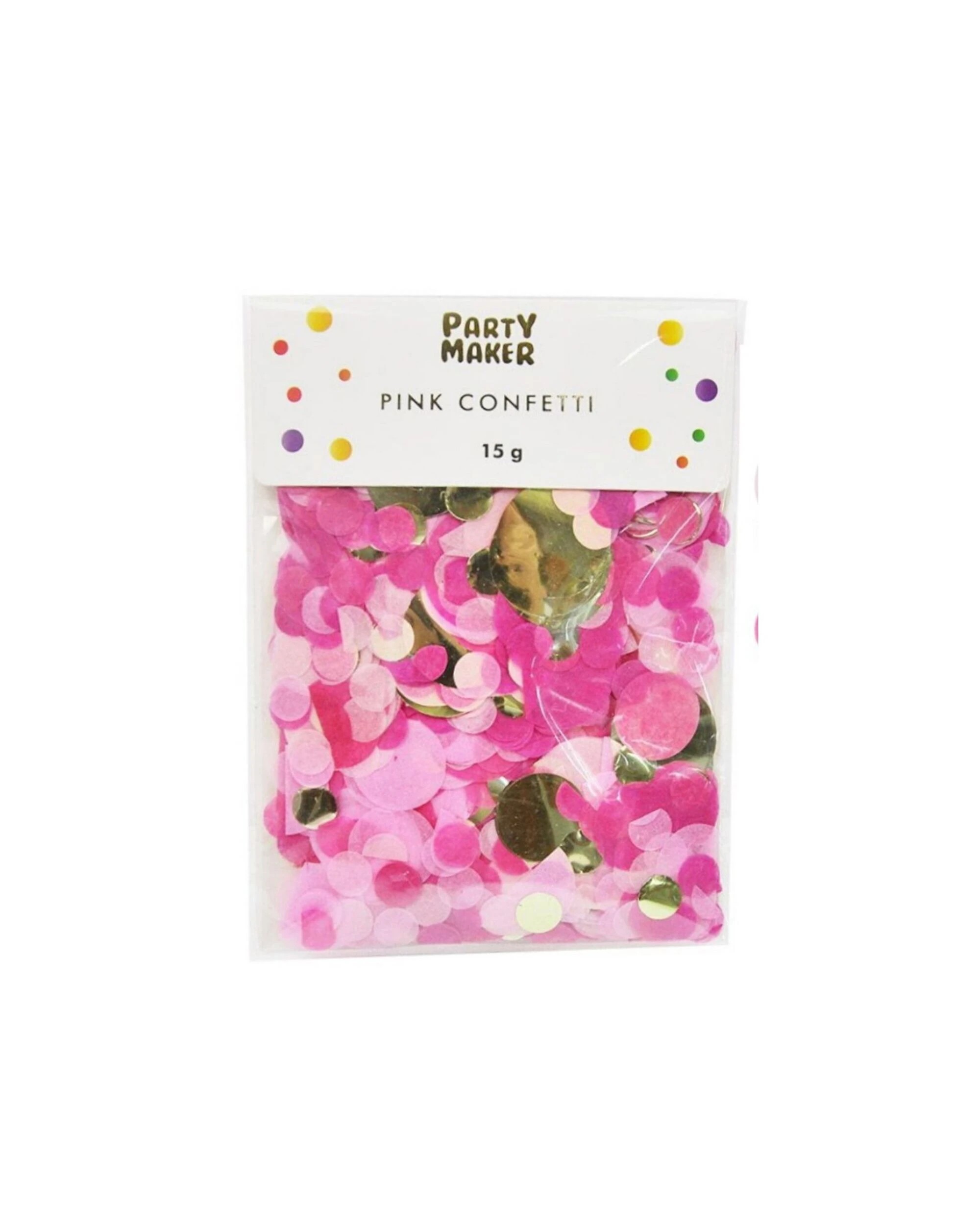 3 Party Maker Pink & Gold Assorted Confetti Circles - Pink, 3 of 3