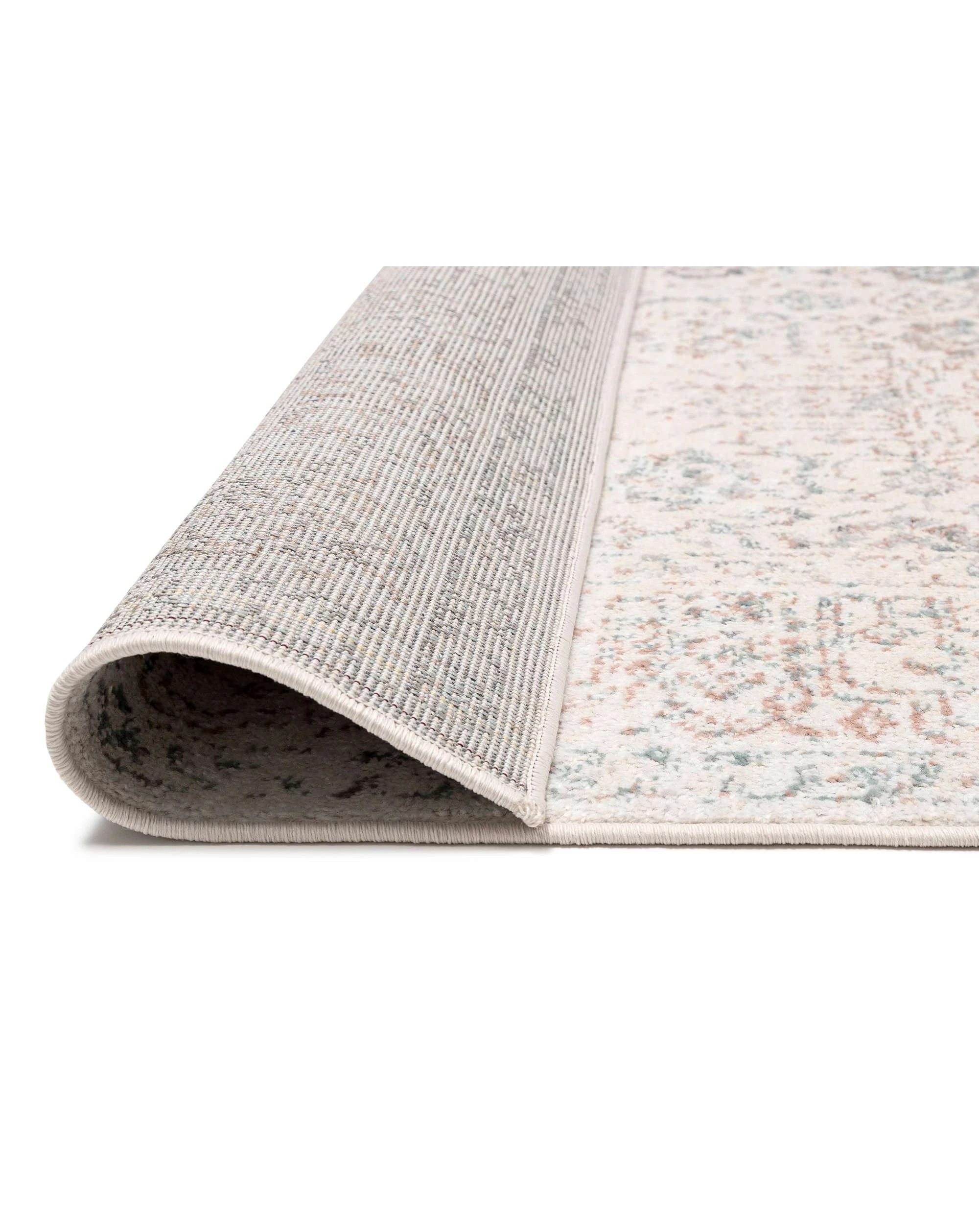 5 Loopsie Rye Traditional Floral Rug-230cm x 160cm - White - White, 5 of 8