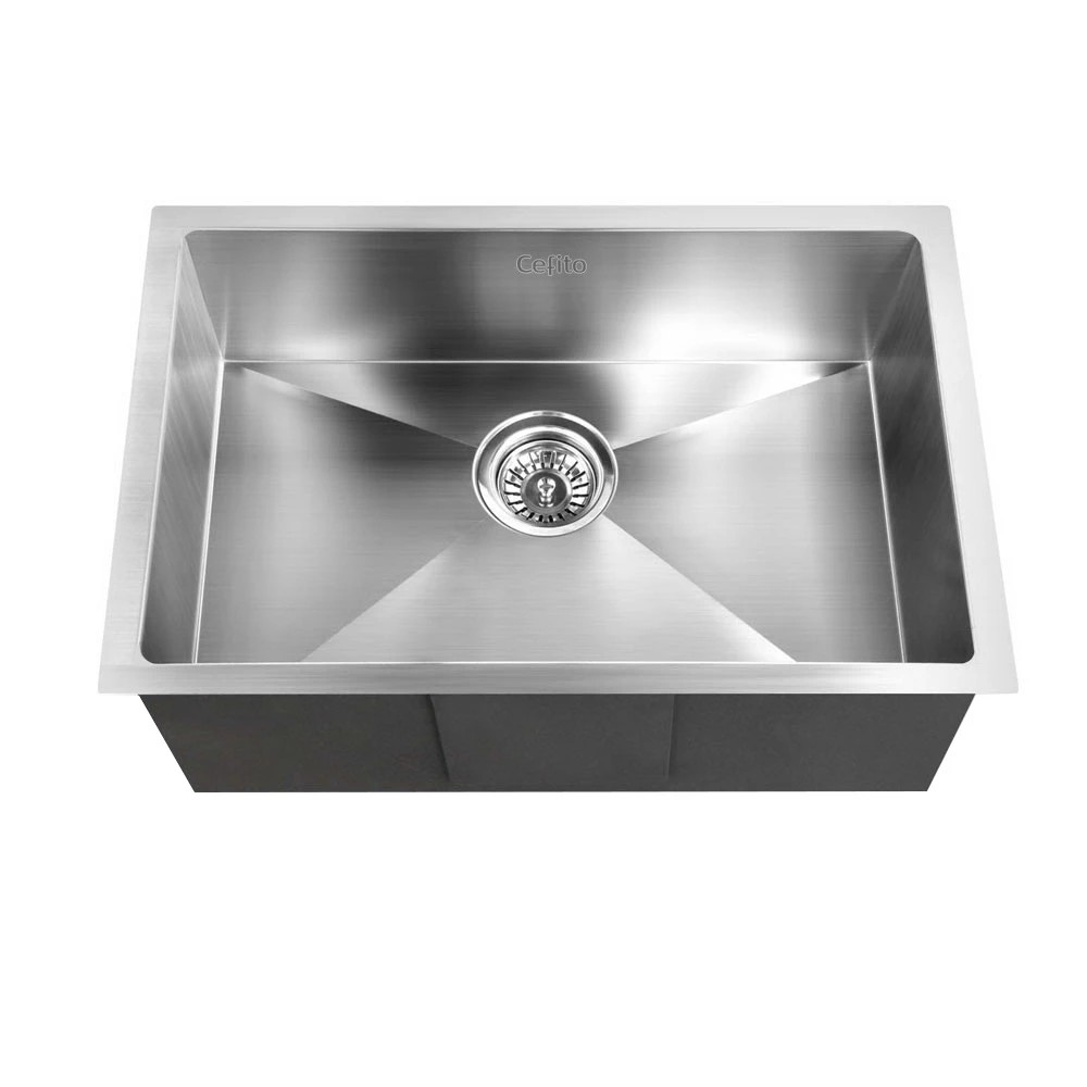 2 Cefito Kitchen Sink 60X45CM Stainless Steel Basin Single Bowl - Natural, 2 of 2