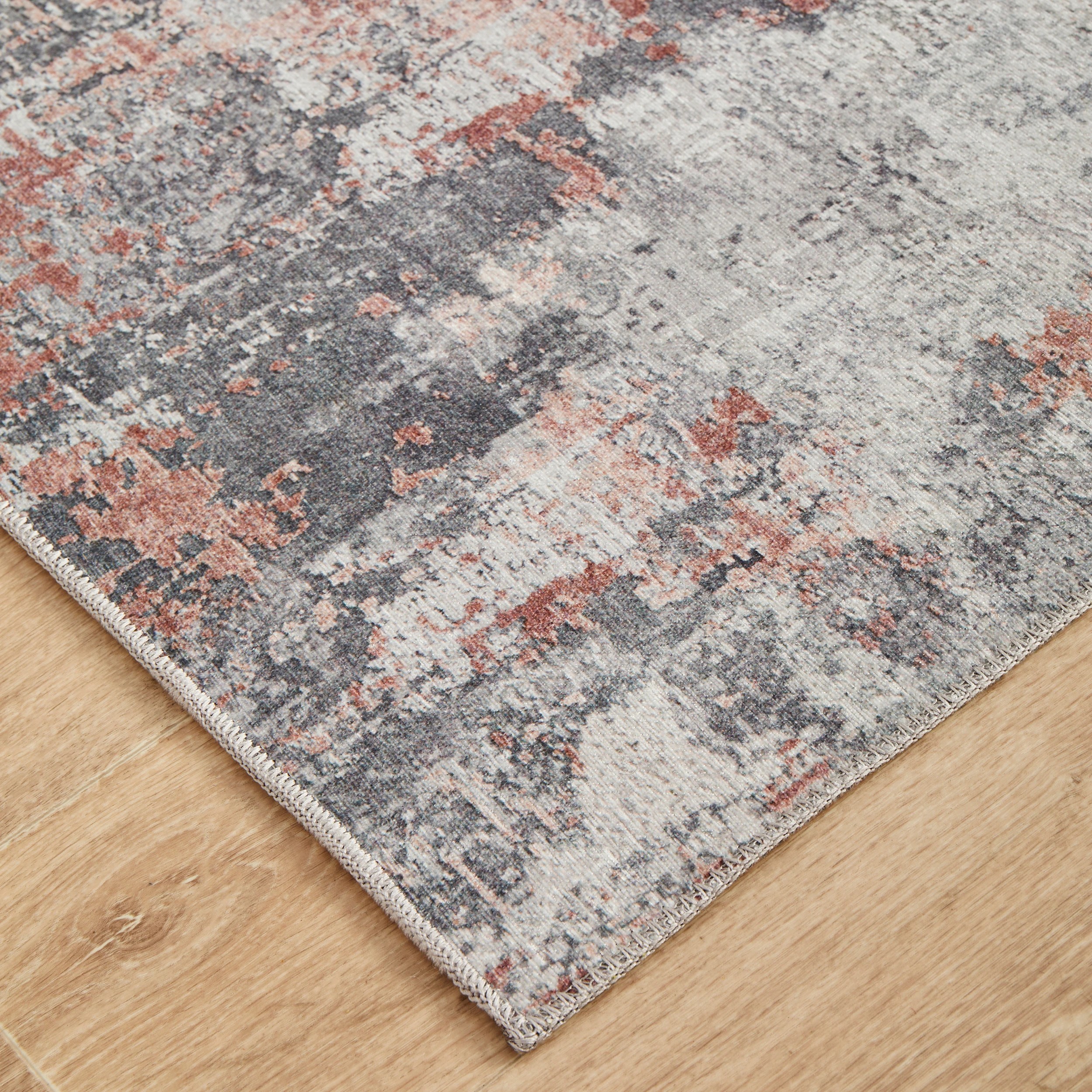 4 Common Ground Rugs Bazaar 156 200x80cm - Small Runner Rug - Silver, 4 of 8