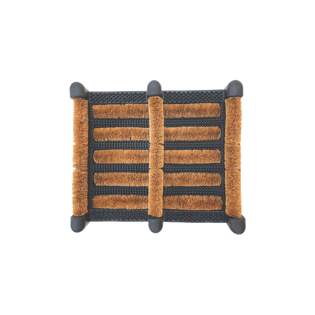 1 Solemate Rubber Coir Boot Scraper 30x34cm Functional Outdoor Front Doormat
 - Natural, 1 of 3