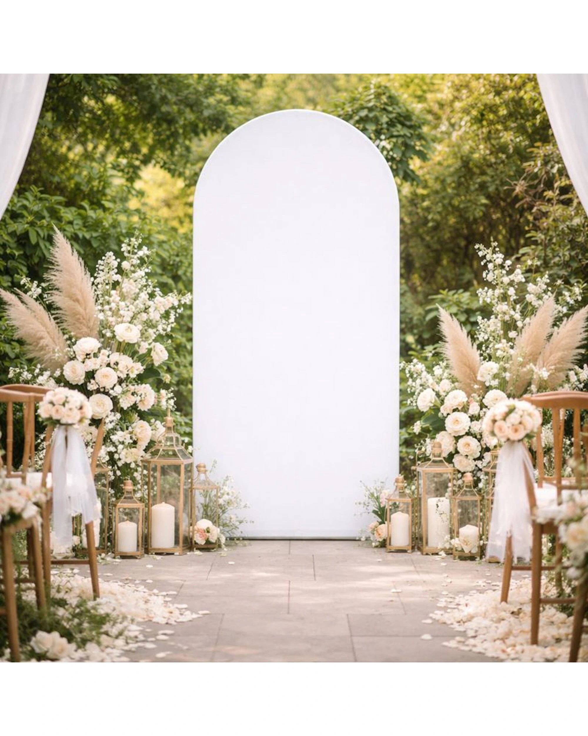 2 Party Maker Arch Stand Backdrop Cover - White, 2 of 3