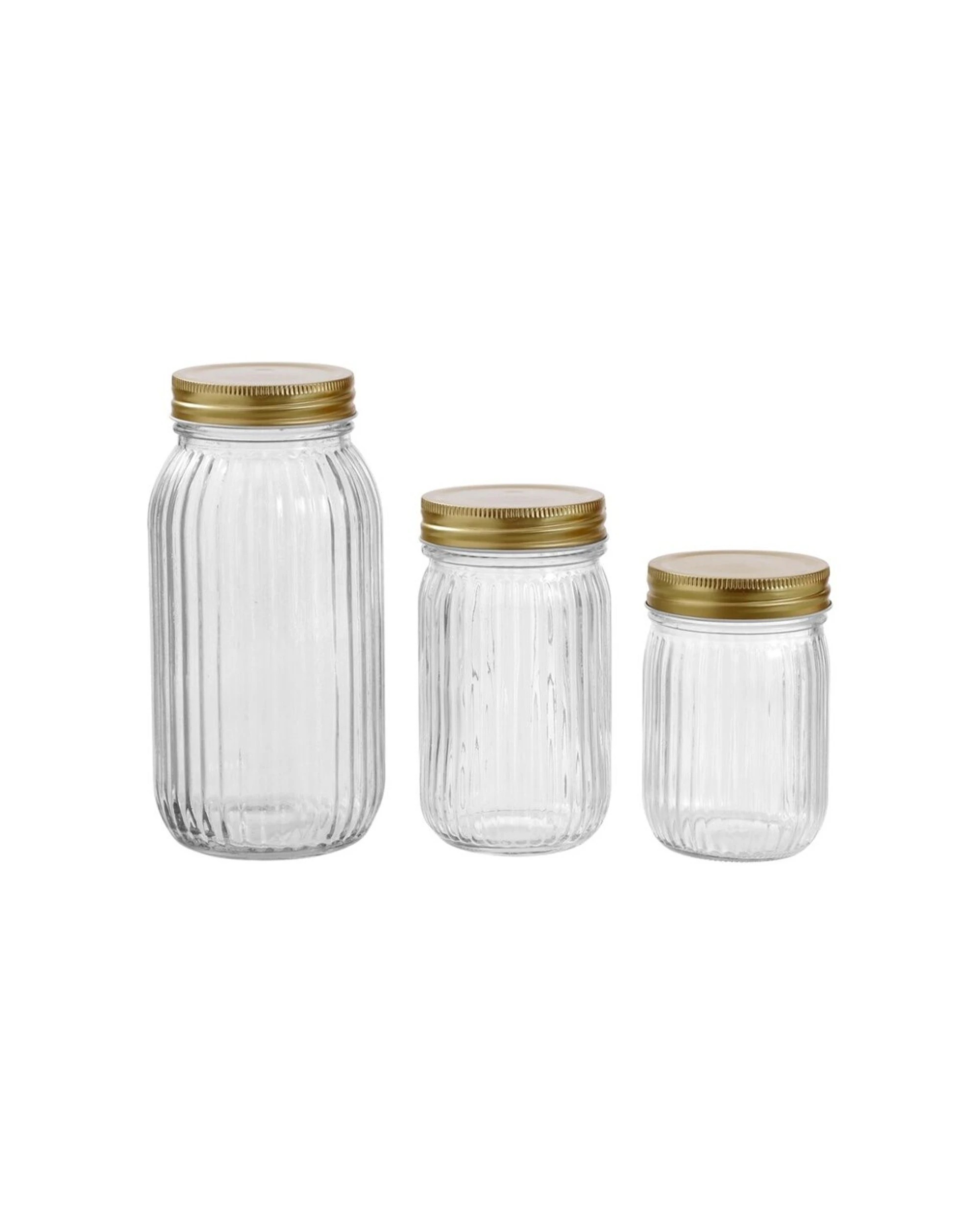 7 Lemon & Lime 4pc Roma Ribbed Conserve Jar 800ml With Airtight Lid - Clear, 7 of 8