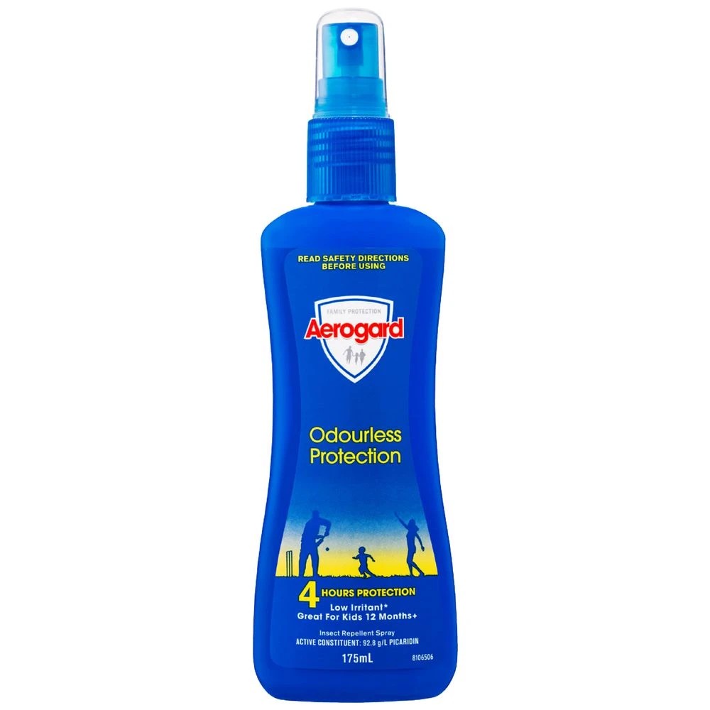 1 Aerogard Odourless Protection Insect Repellent Spray 175mL, 1 of 2