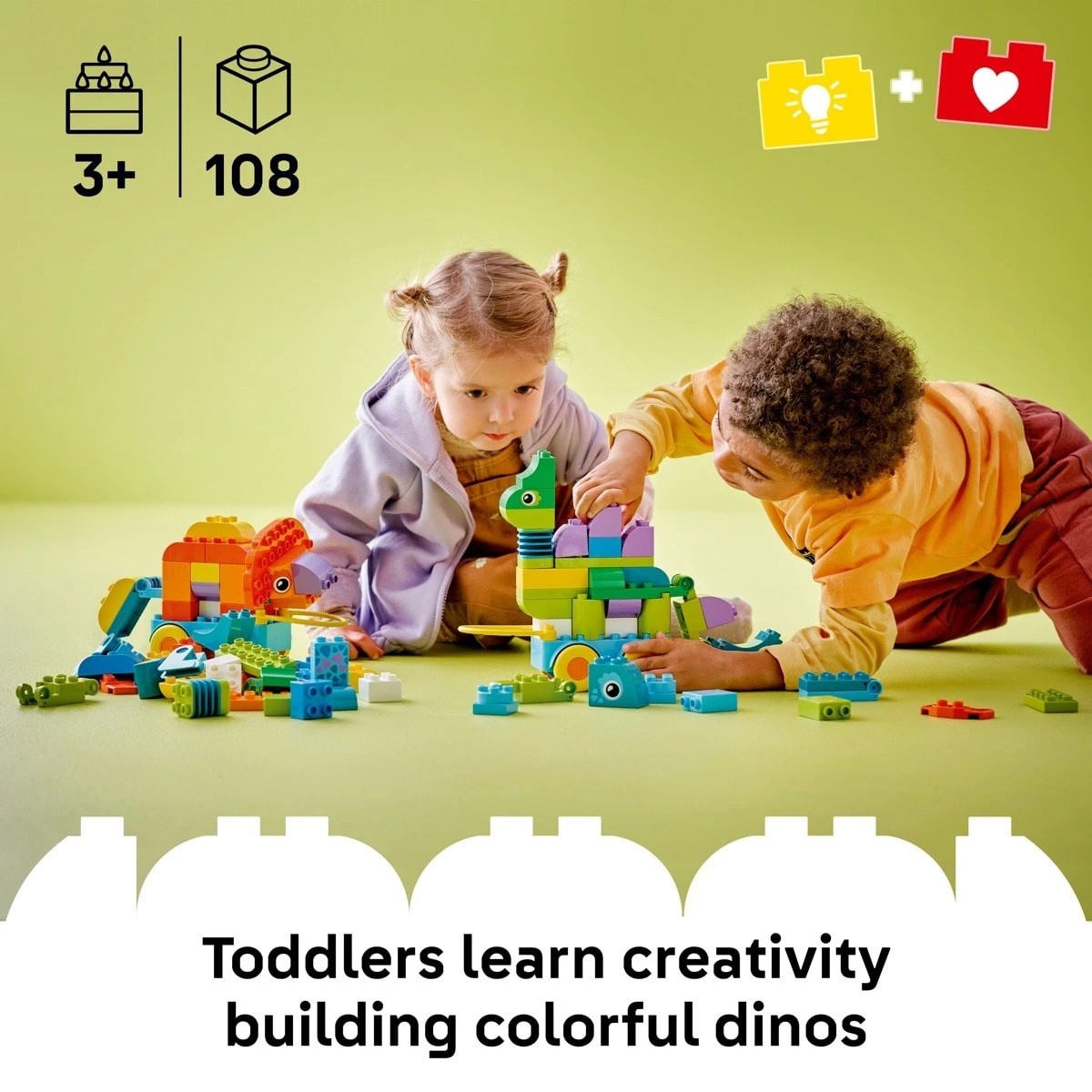 4 LEGO DUPLO Town 3-in-1 Dinosaurs on Wheels 10451, 4 of 9