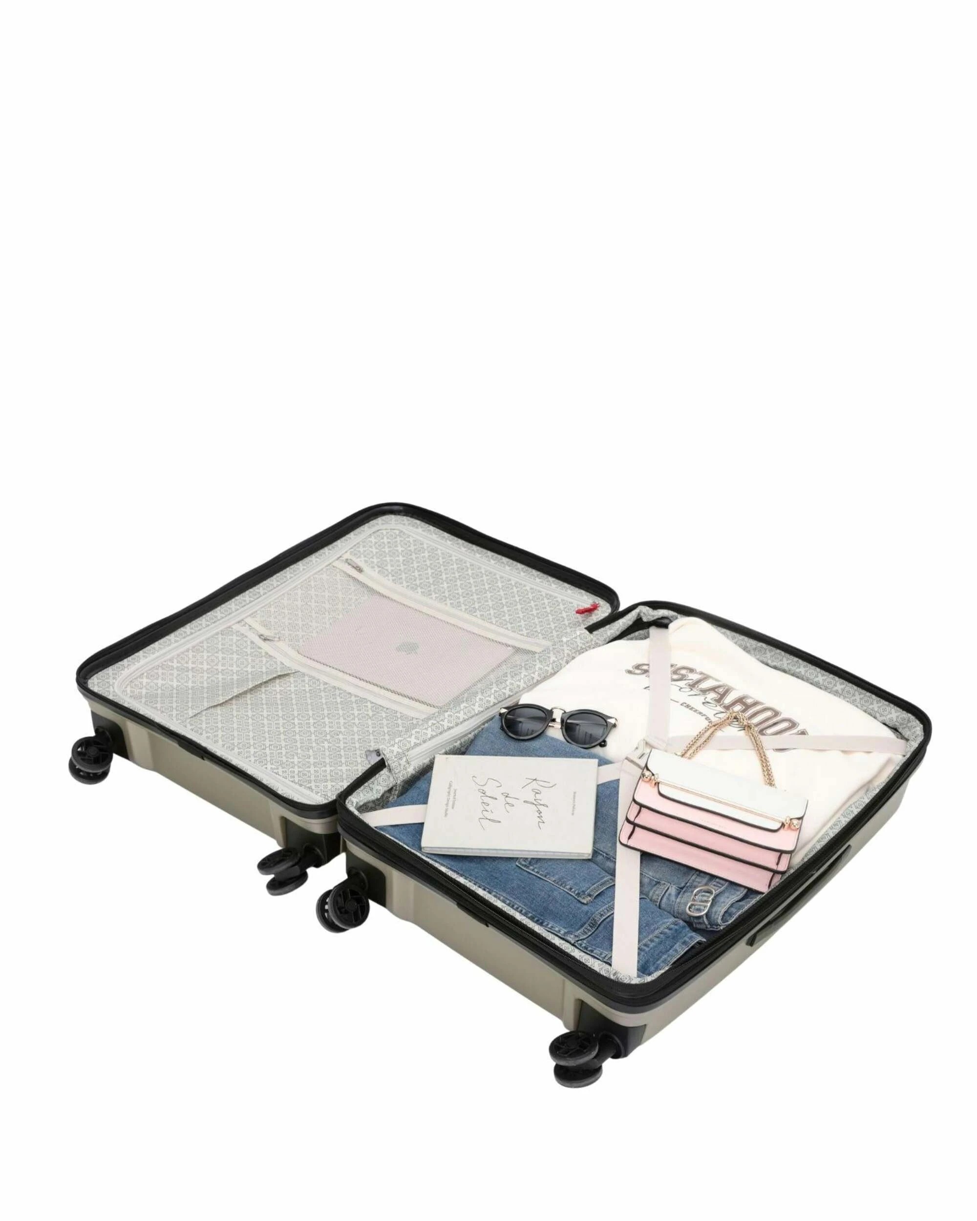 4 Tosca Space X 25" Trolley Checked Luggage Travel Suitcase - Metallic, 4 of 4