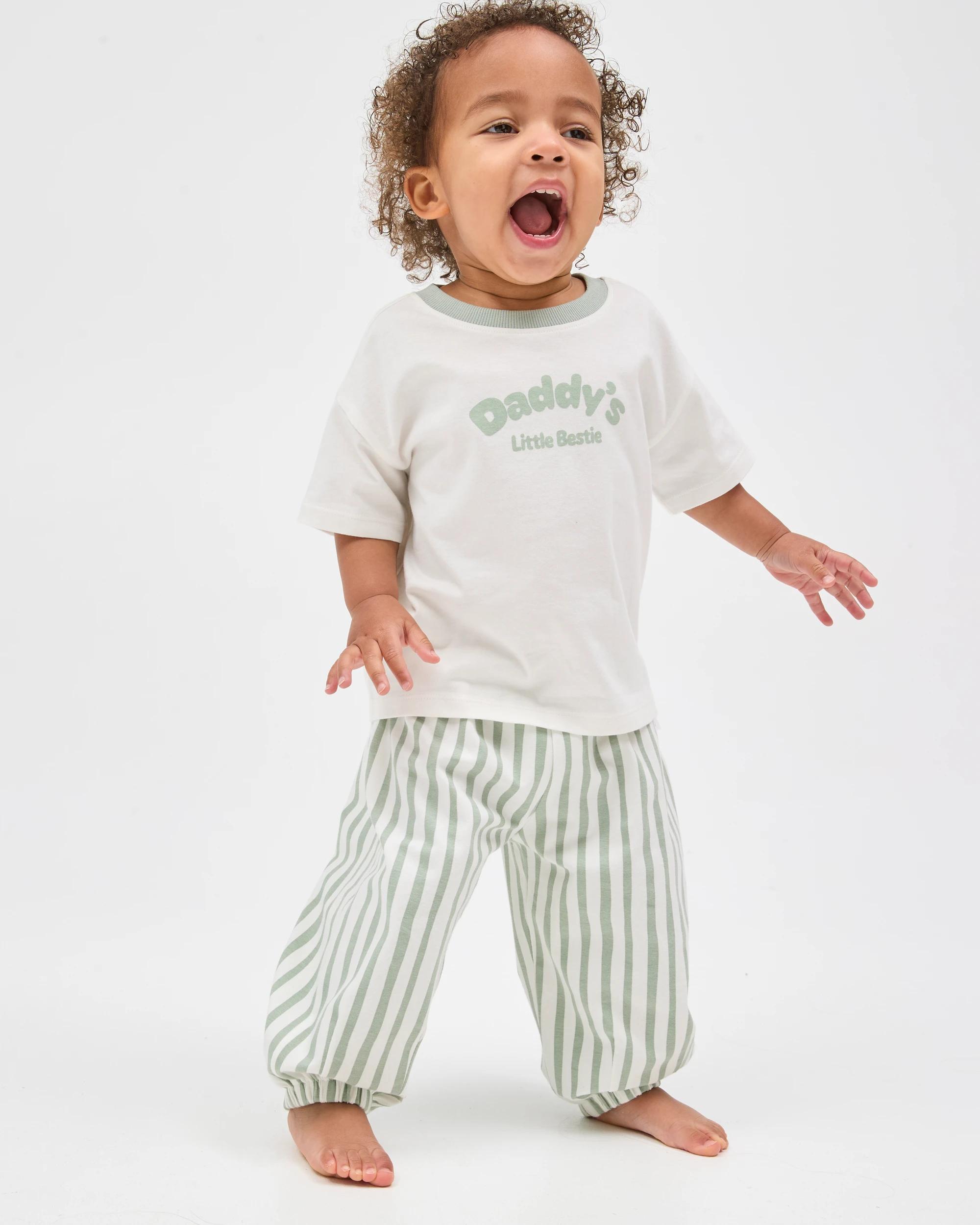 2 Target Baby Organic Cotton Oversized T-Shirt DADDYS BESTIE, 2 of 6