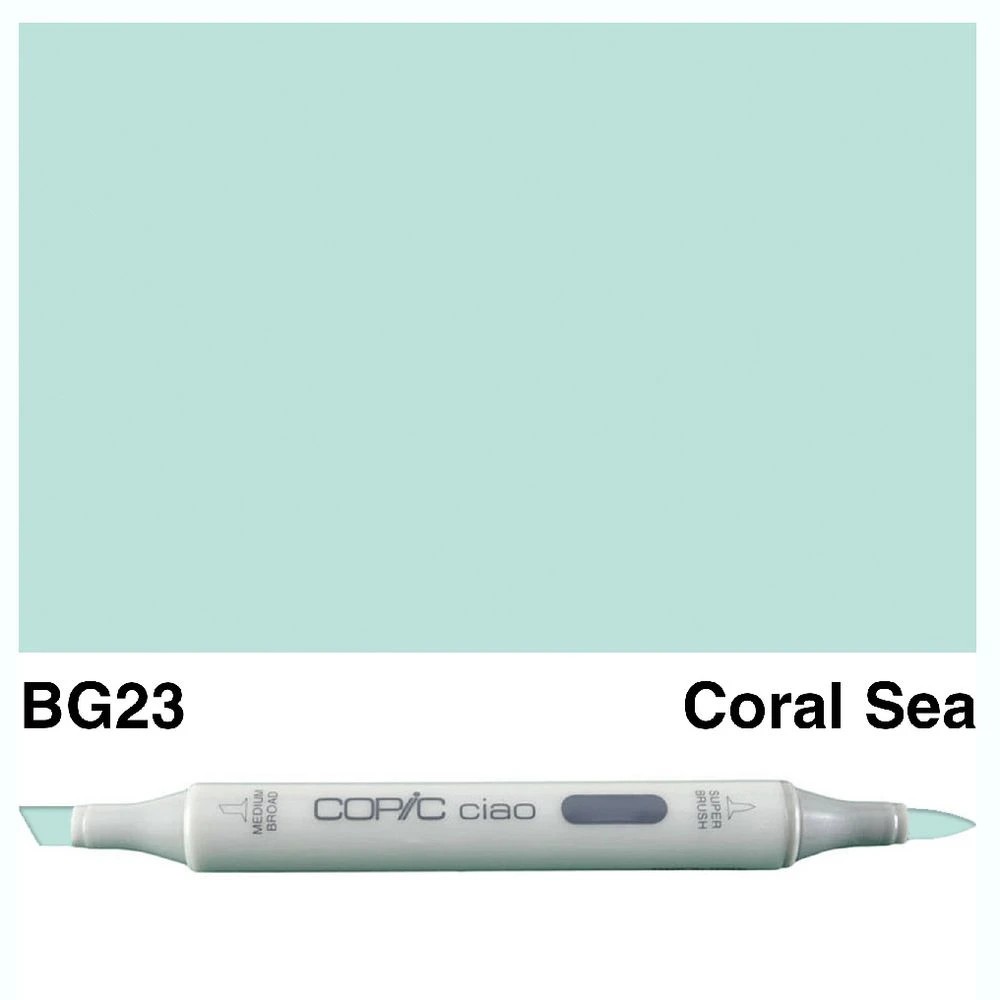 3 Copic Ciao Dual Nib Marker BG23 Coral Sea, 3 of 3
