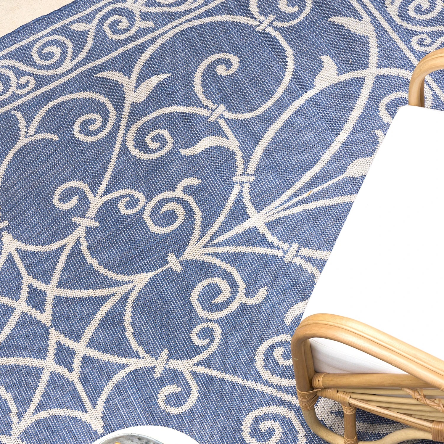 4 Common Ground Rugs Portman Romy 150x80cm - Small Power Loomed Pet Friendly Outdoor Floor Rug - Blue, 4 of 8