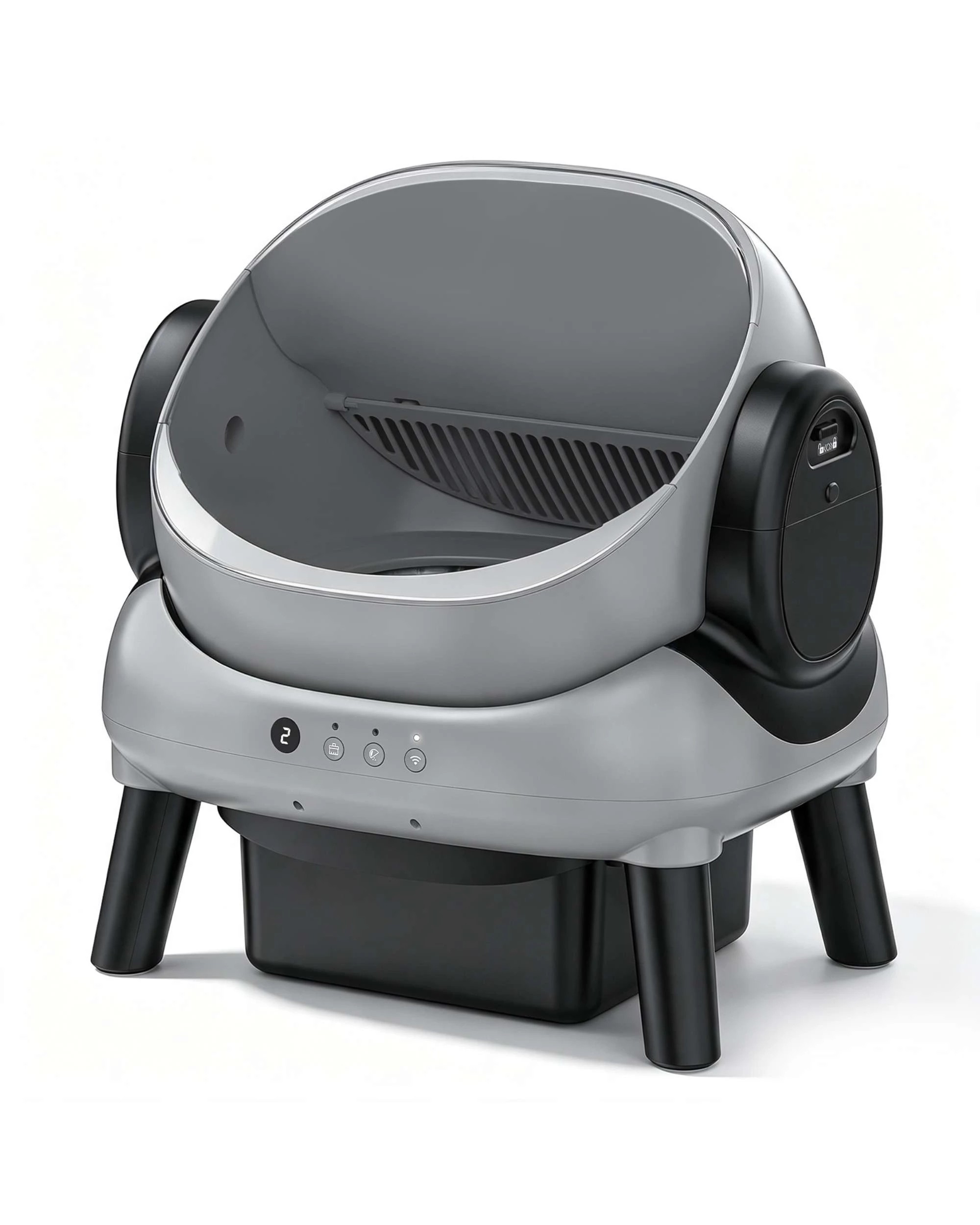 3 Advwin Automatic Open‑Top Cat Litter Box, Self‑Cleaning Design with APP Control, 3 of 10
