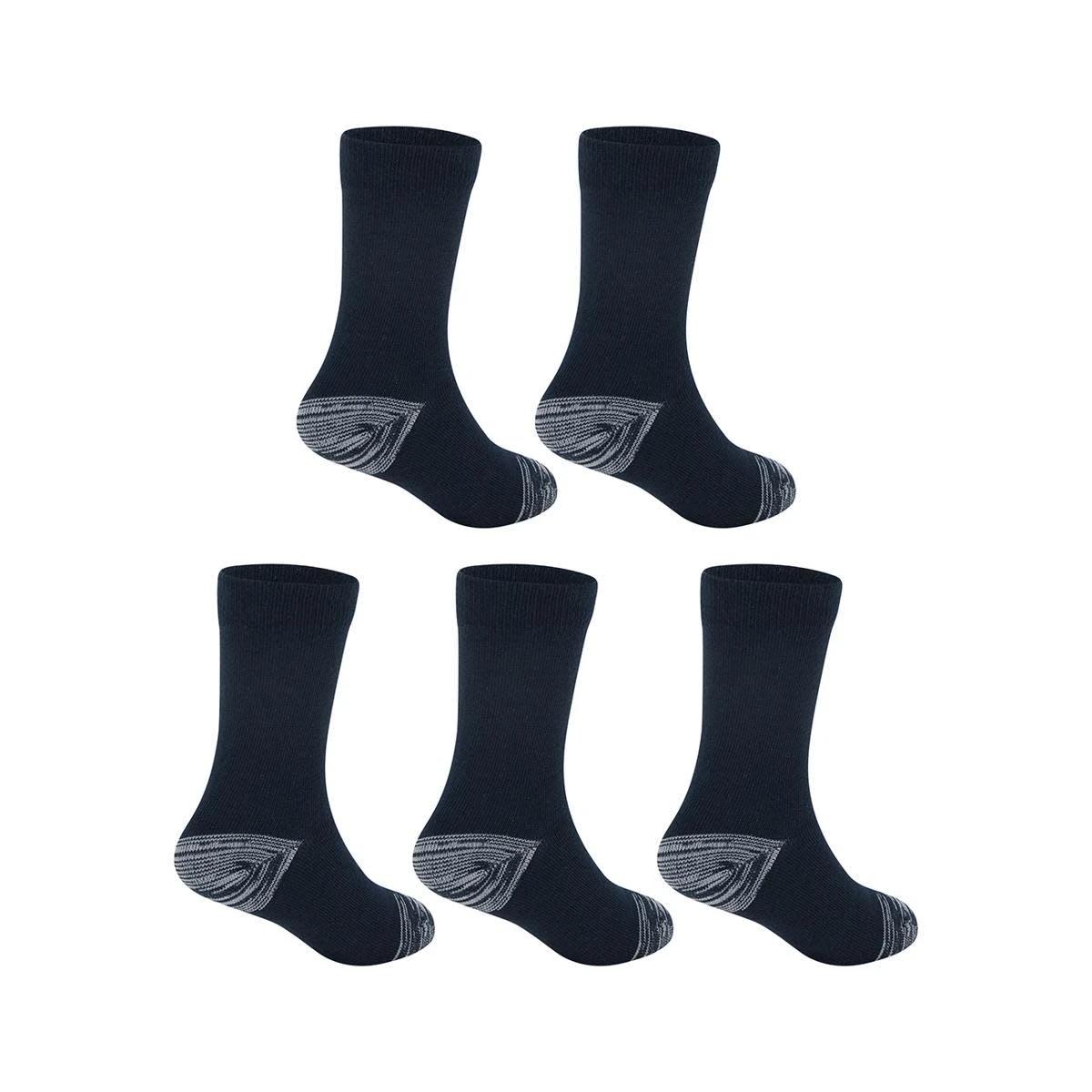 2 5 Pack Tough Crew Socks Dress Navy, 2 of 3