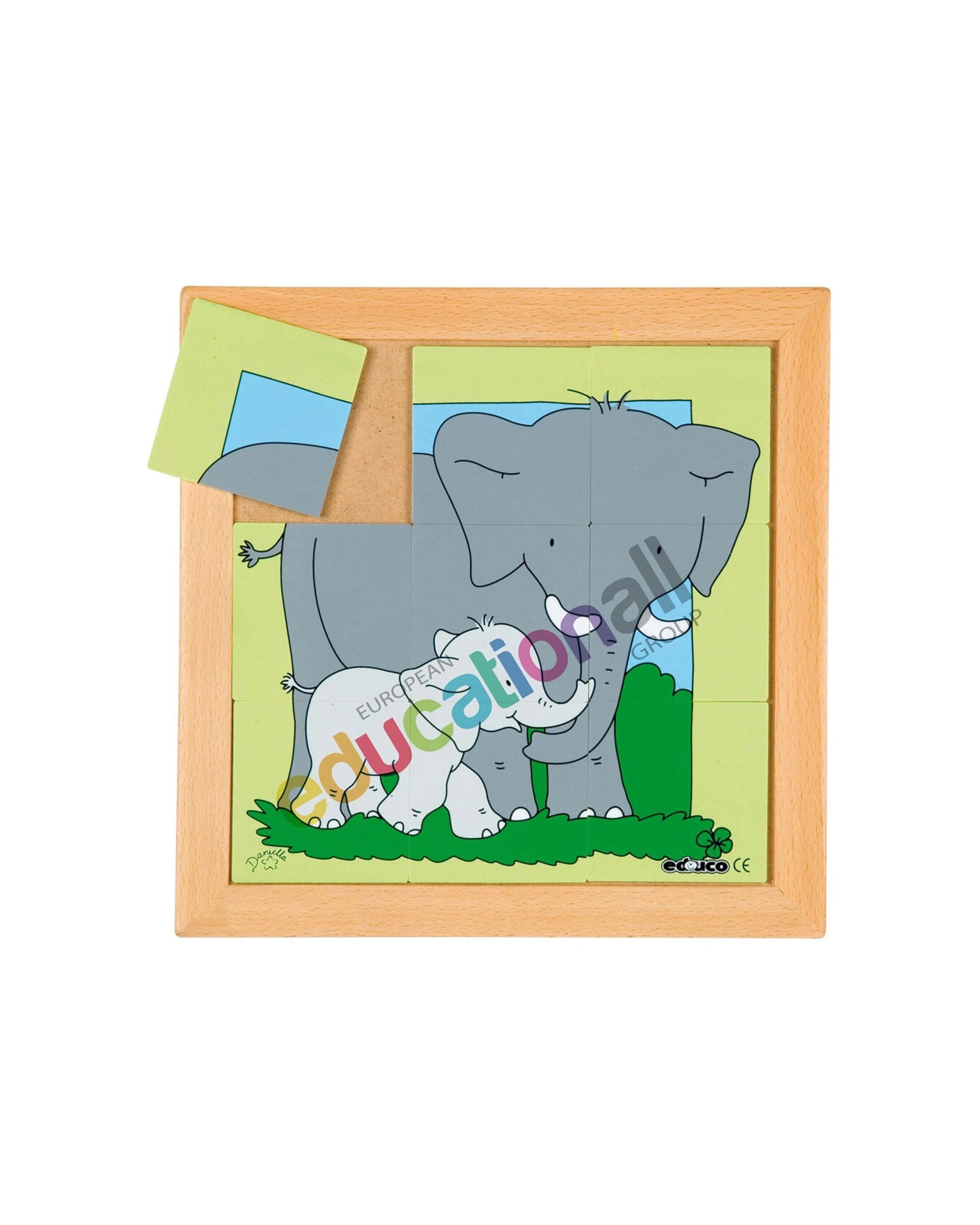 1 EDUCO 6Pc Educo Mother And Child - Elephant Puzzle Kids Puzzle Educational - Multi, 1 of 3