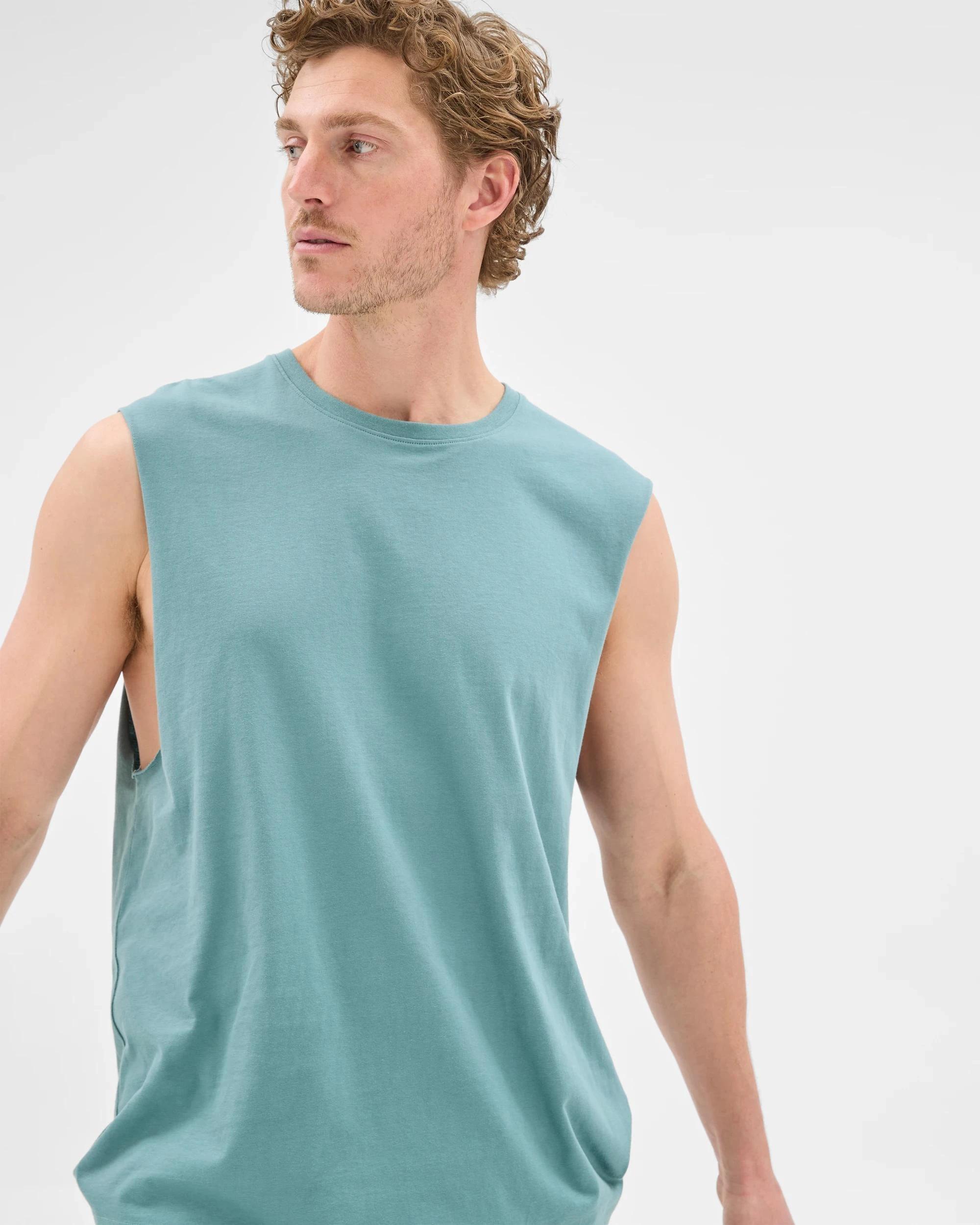 3 Target Australian Cotton Plain Tank Top GREEN, 3 of 5