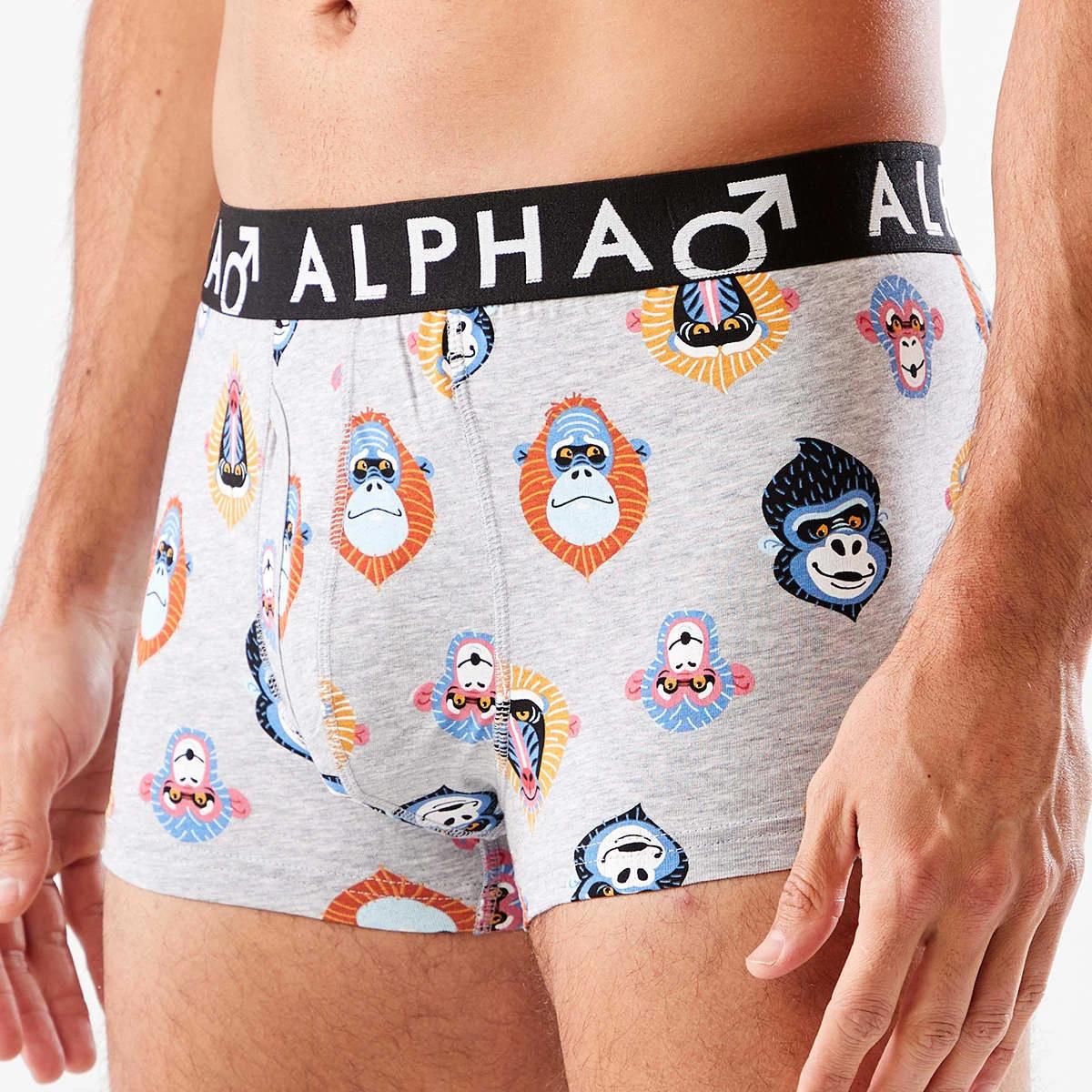 5 3 Pack Fly Front Print Trunks Ape Faces, 5 of 8