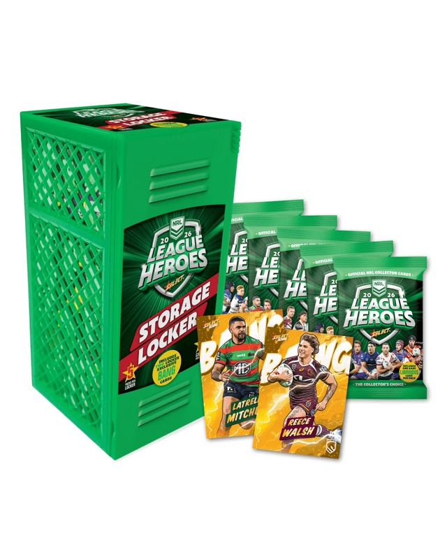 2026 NRL League Heroes Blaster Cards Storage Lo