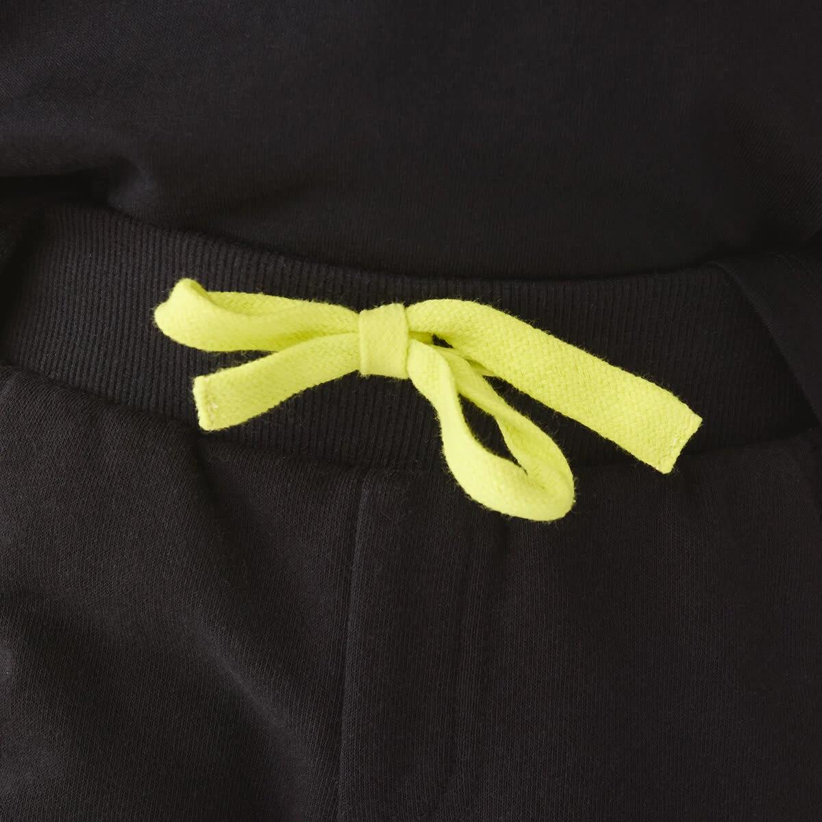 3 Panel Knit Shorts Black, 3 of 7