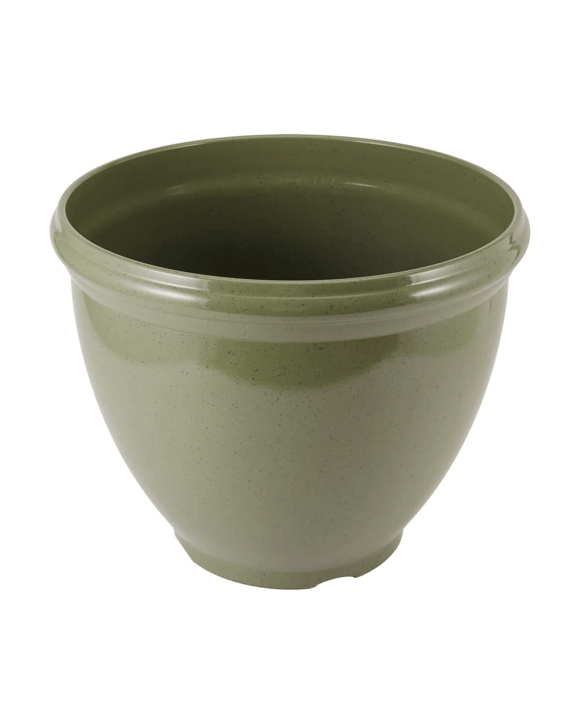 40cm Glazed Look Plastic Pot