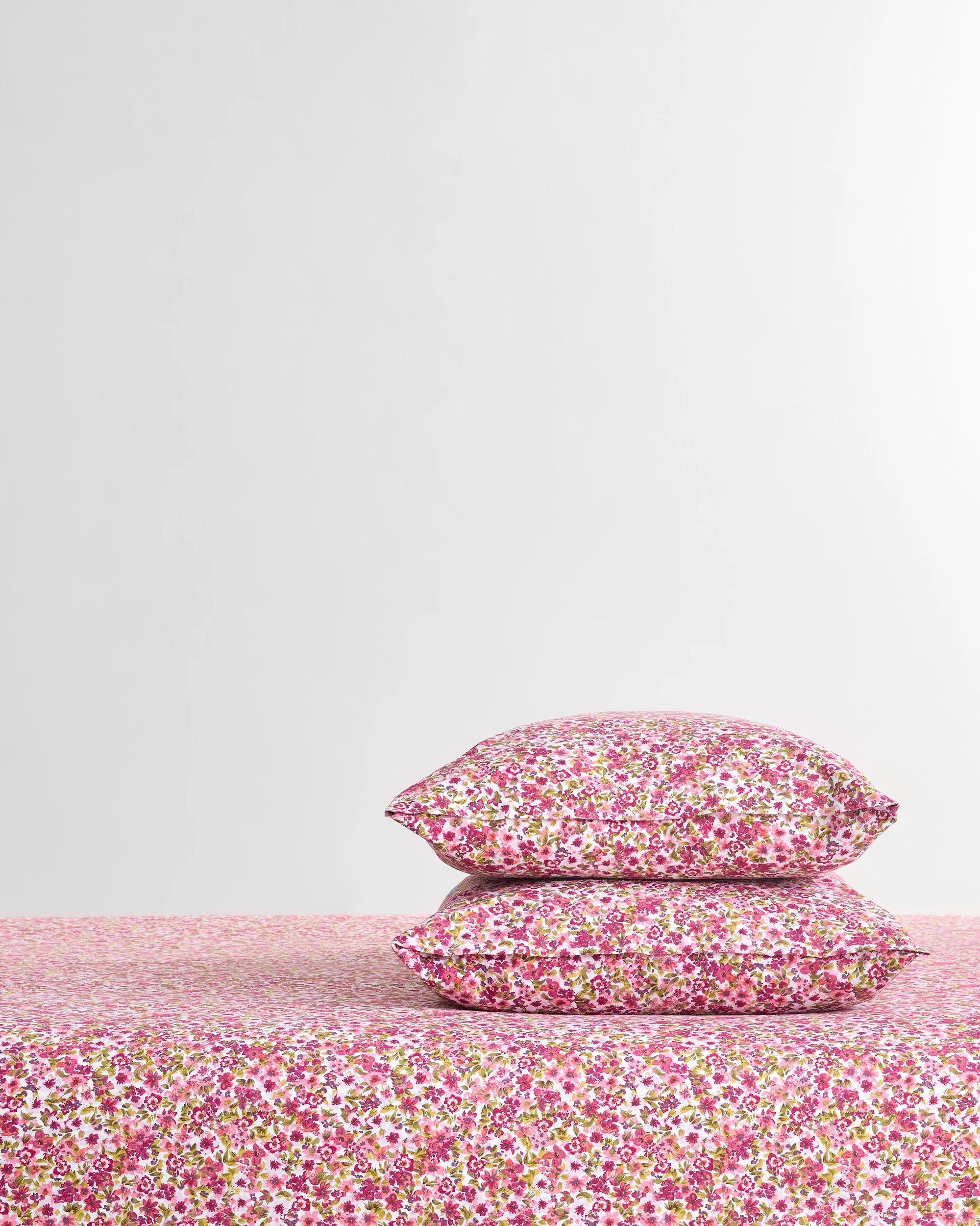 1 Target Cotton Floral Printed Mix and Match 2 Pack Pillowcases - Queen Bed - Pink, 1 of 1