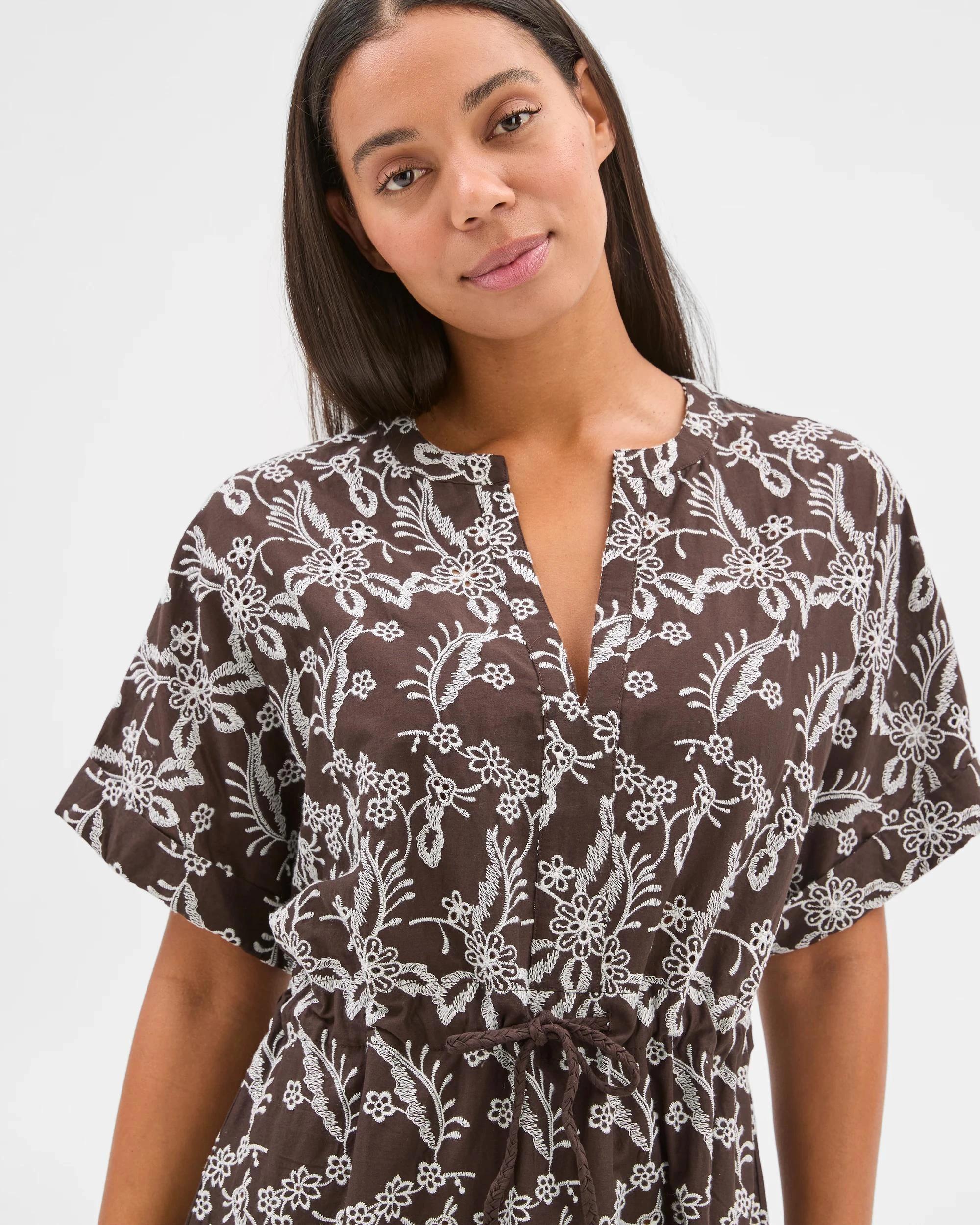 4 Target Resort Contrast Broderie Dress , 4 of 6