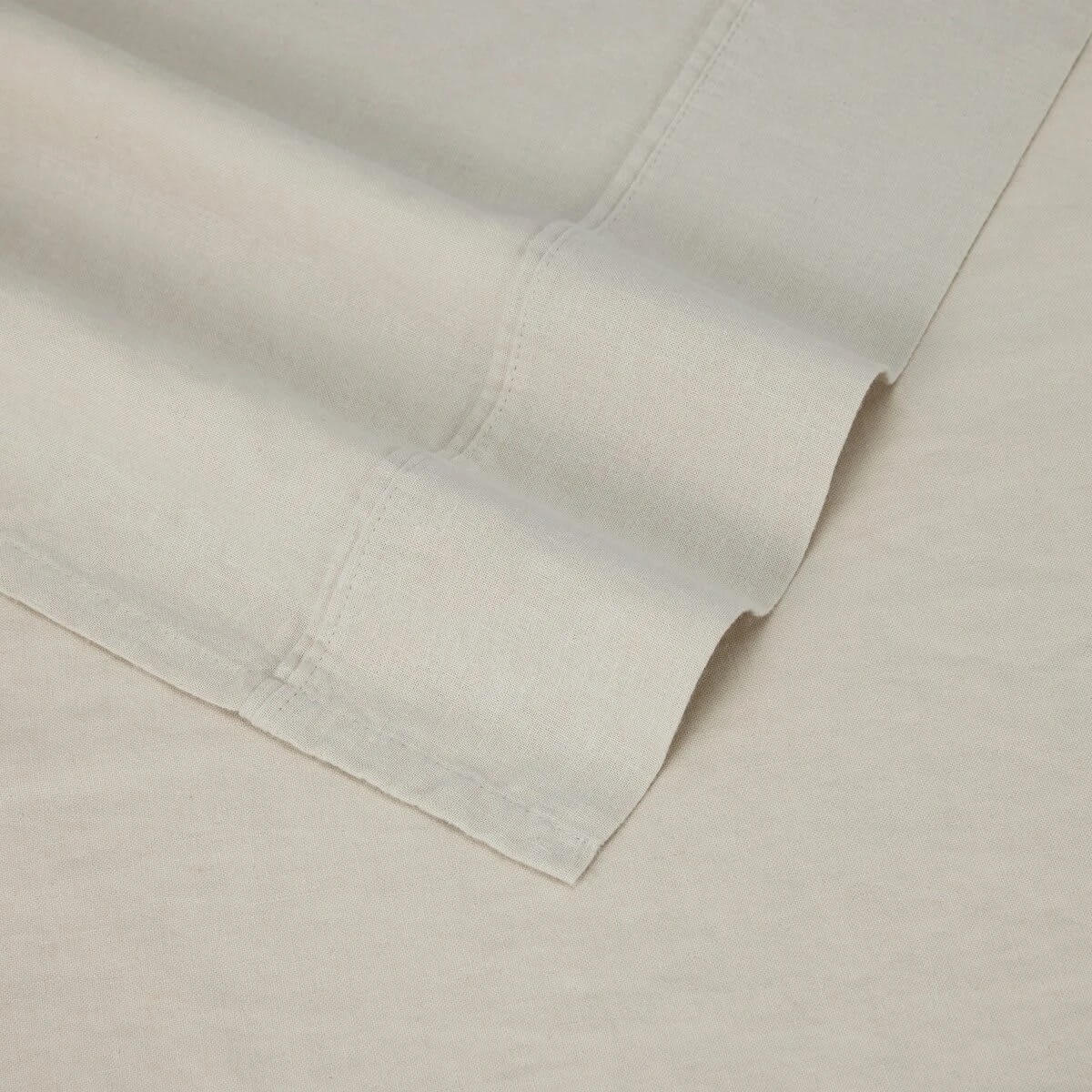 4 Cotton Linen Sheet Set - Queen Bed, Natural, 4 of 6